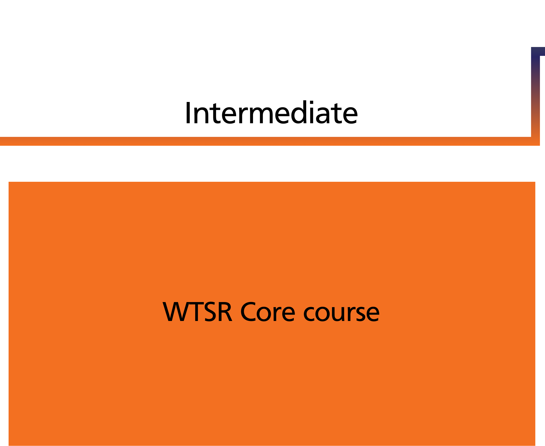 WTSR Core course