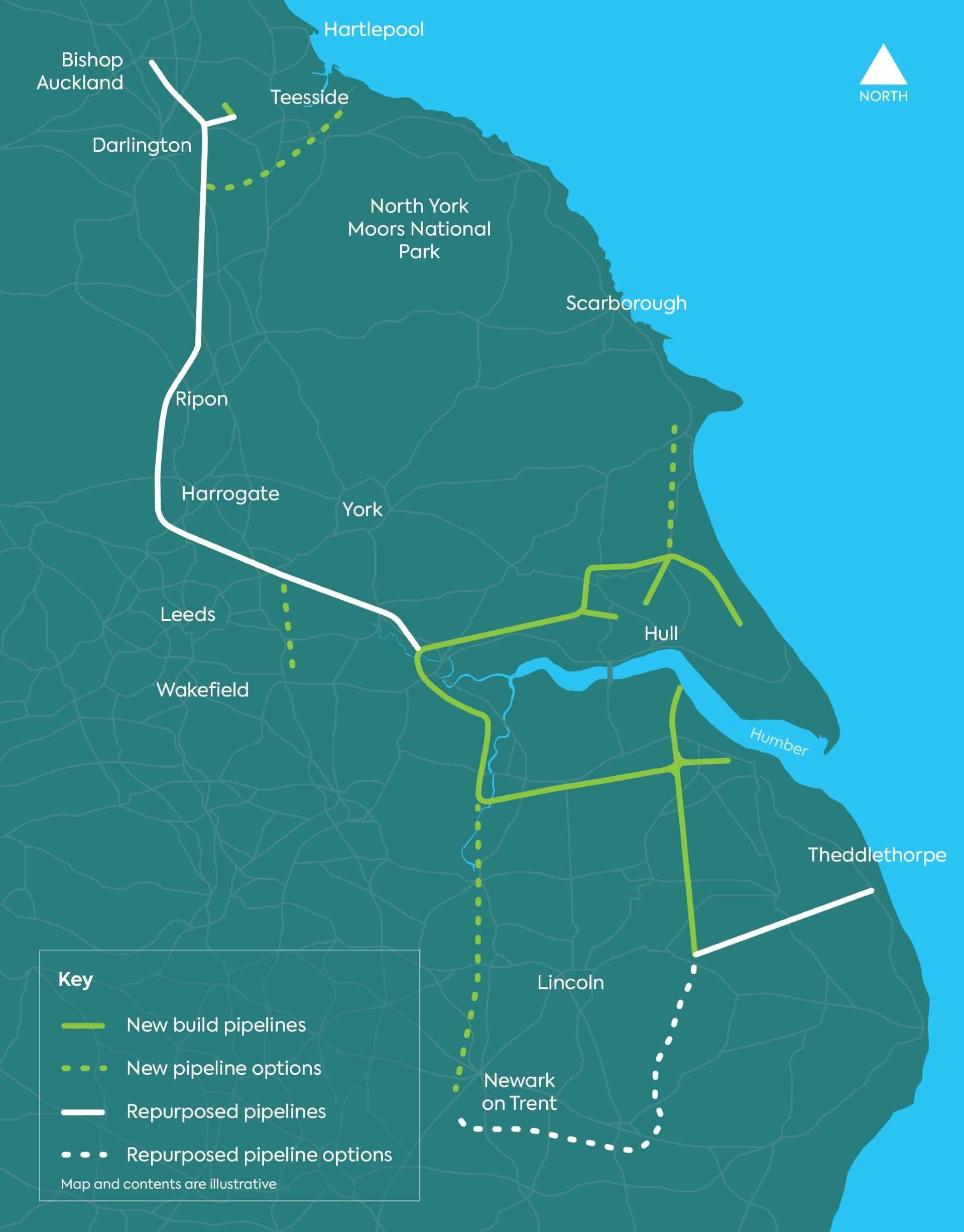 Planned route of Project Union: East Coast