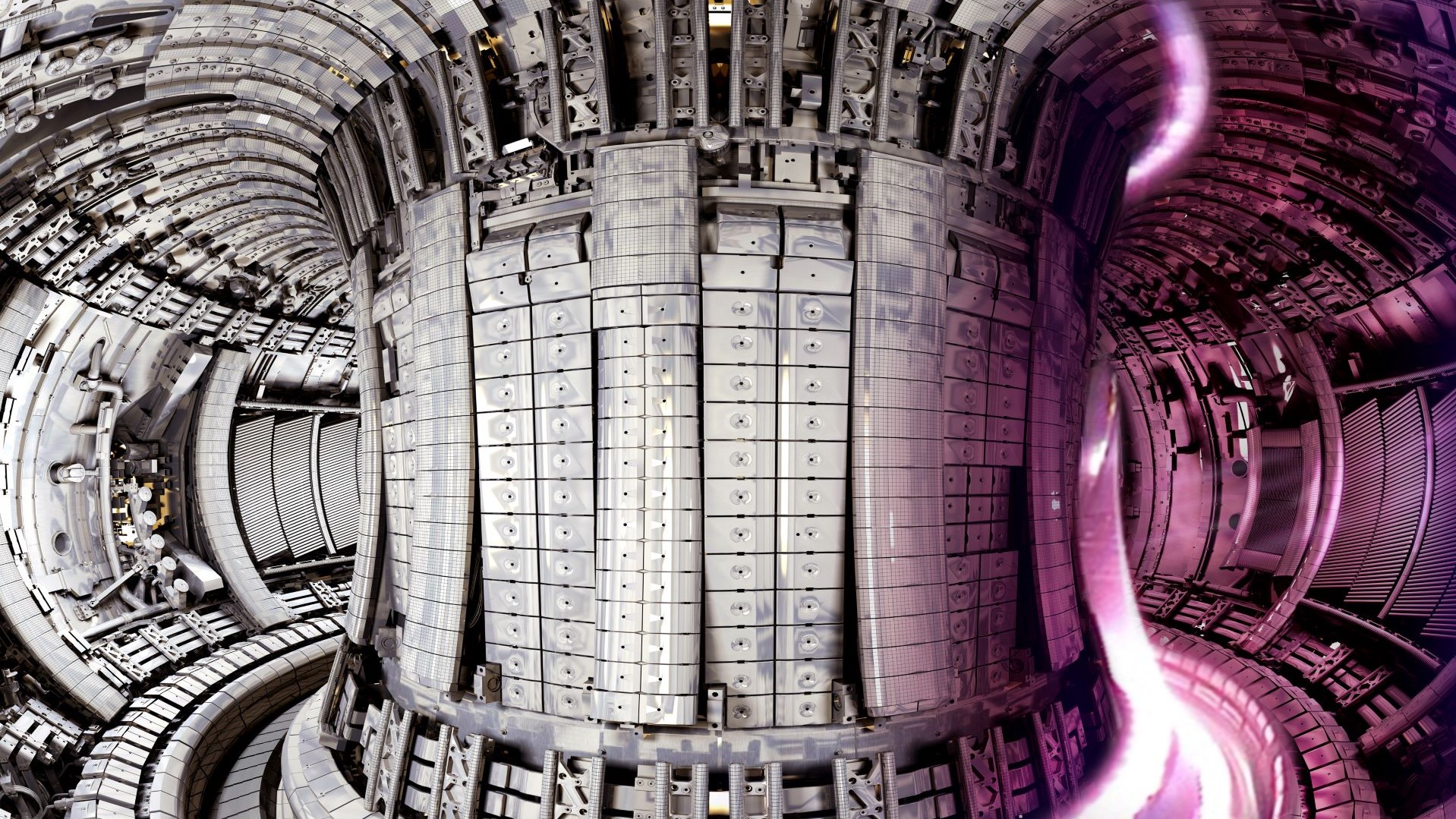 Blend of computerised imagery and photography of JET