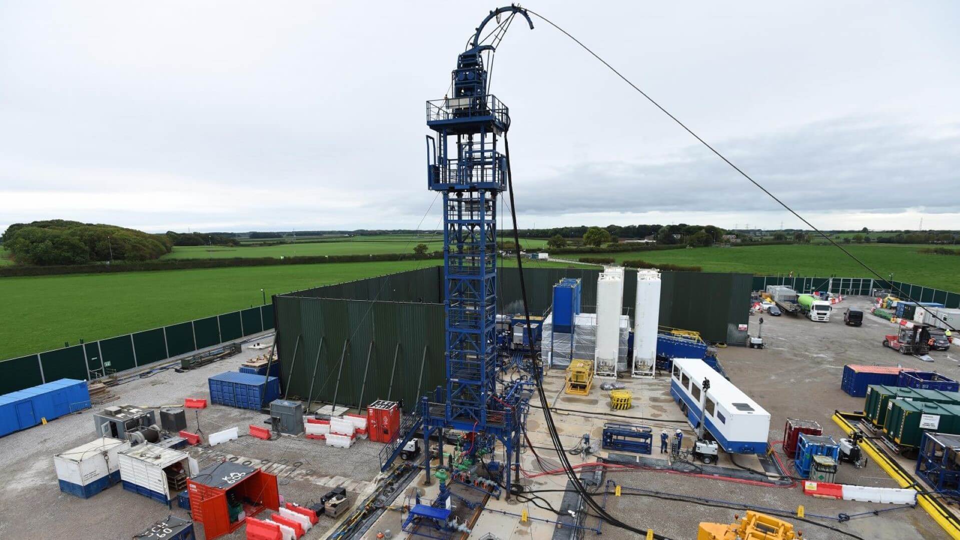 Cuadrilla’s Preston New Road shale exploration site in Lancashire