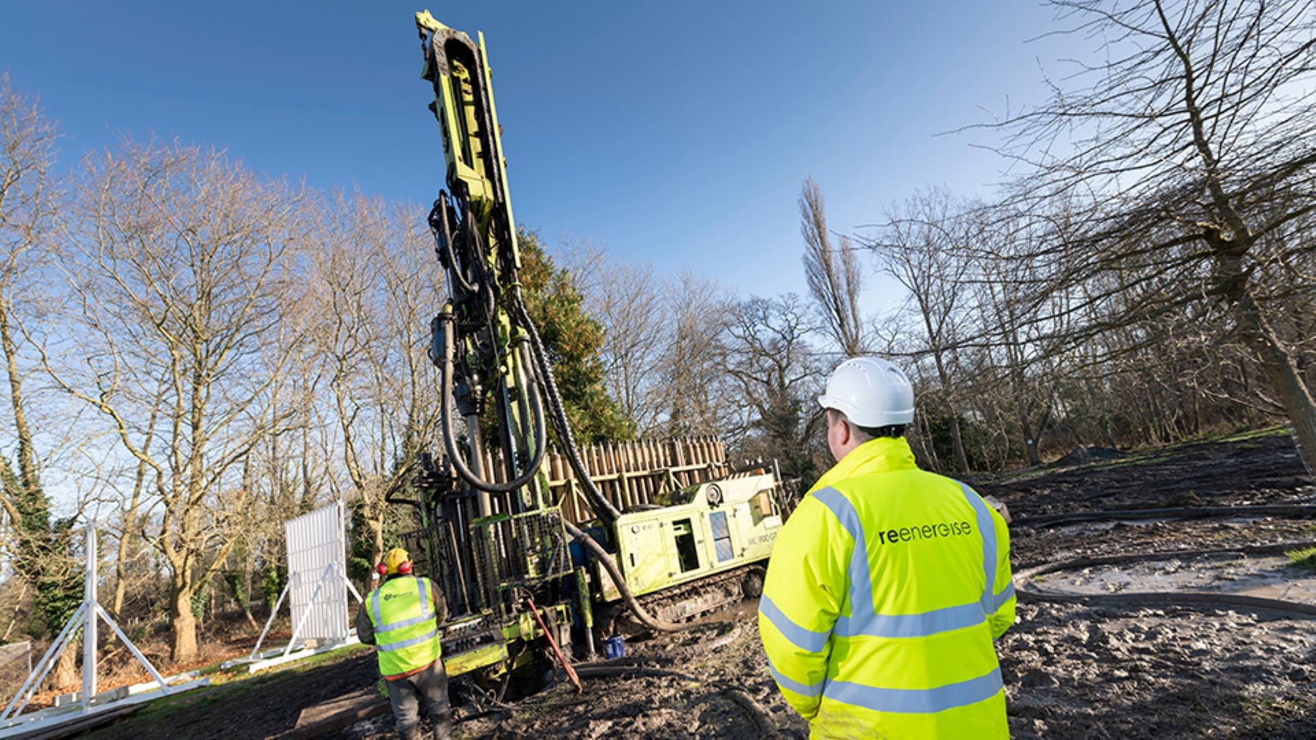 Bore hole drilling at St George’s College, Weybridge, Surrey