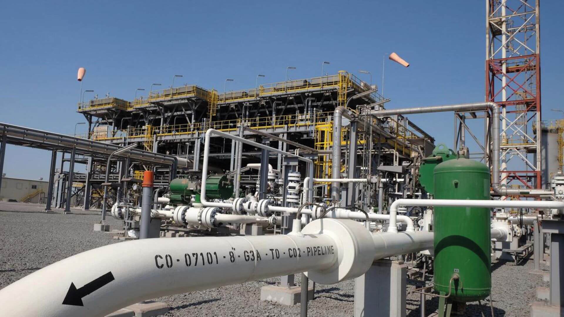 Close up of ADNOC’s Al Reyadah CCS facility in Abu Dhabi
