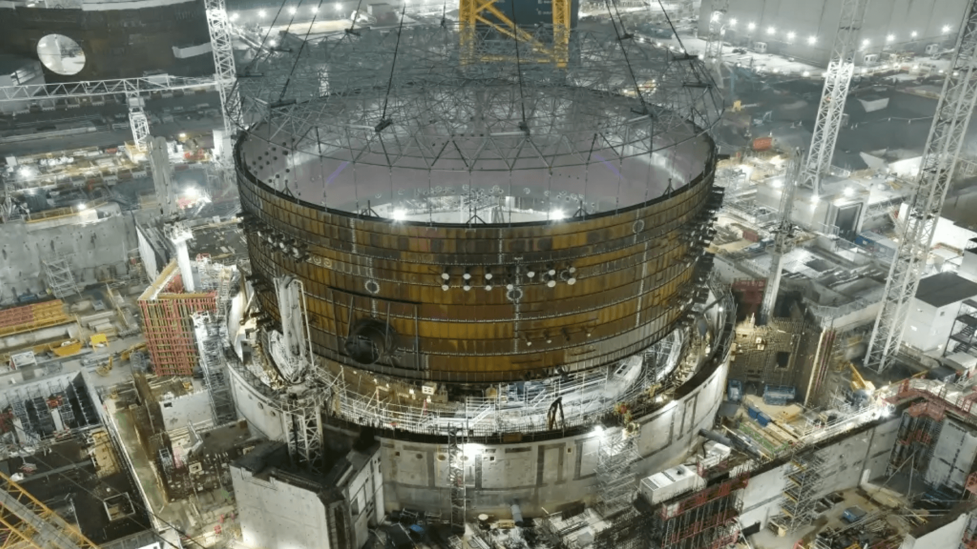 UK nuclear power station Hinkley Point C’s unit 2 under construction