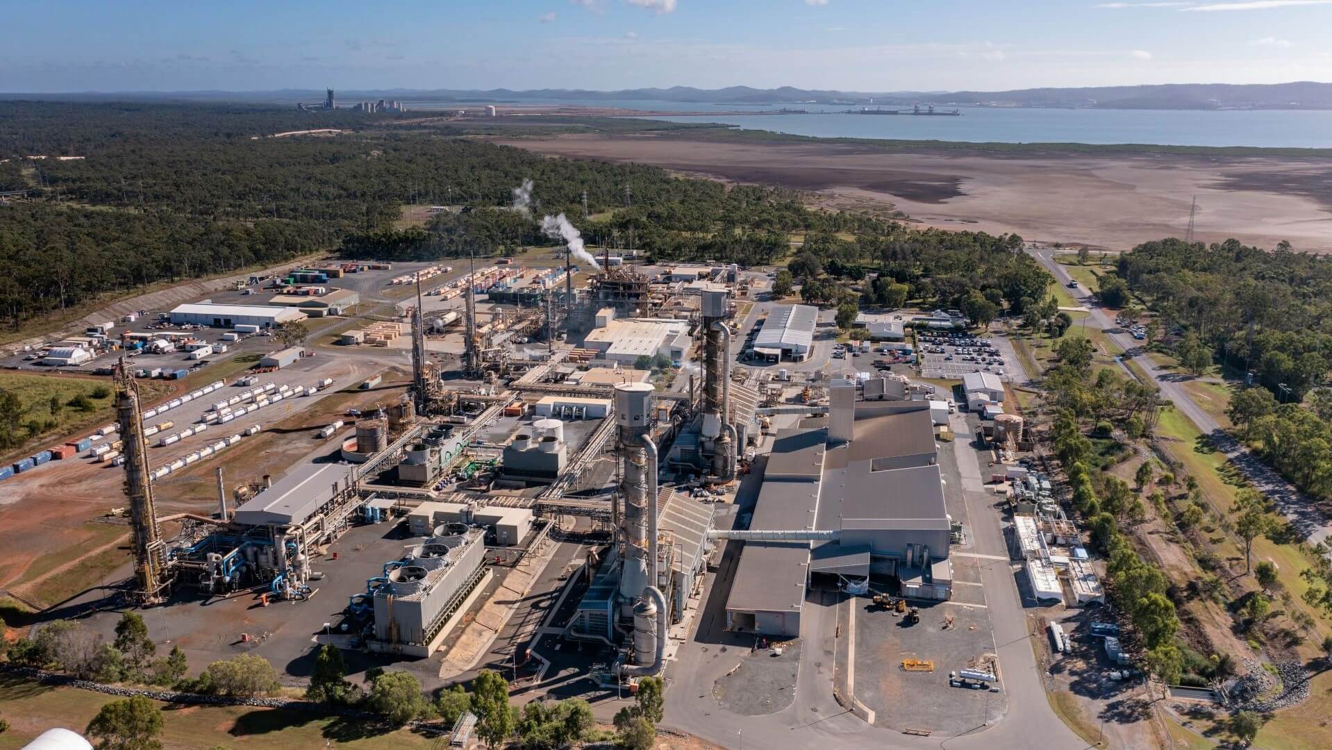 Ariel view of Orica’s Yarwun manufacturing facility