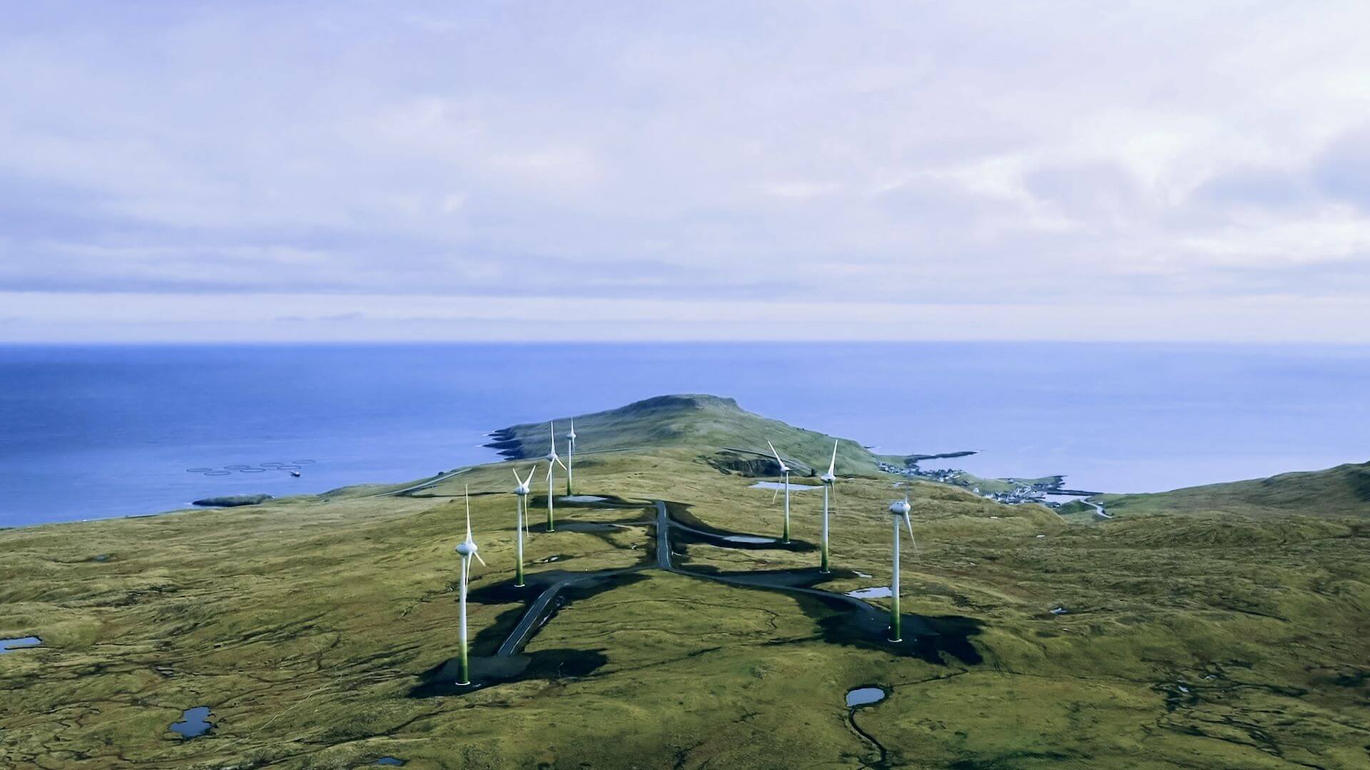 Onshore Faroe Islands wind farm 