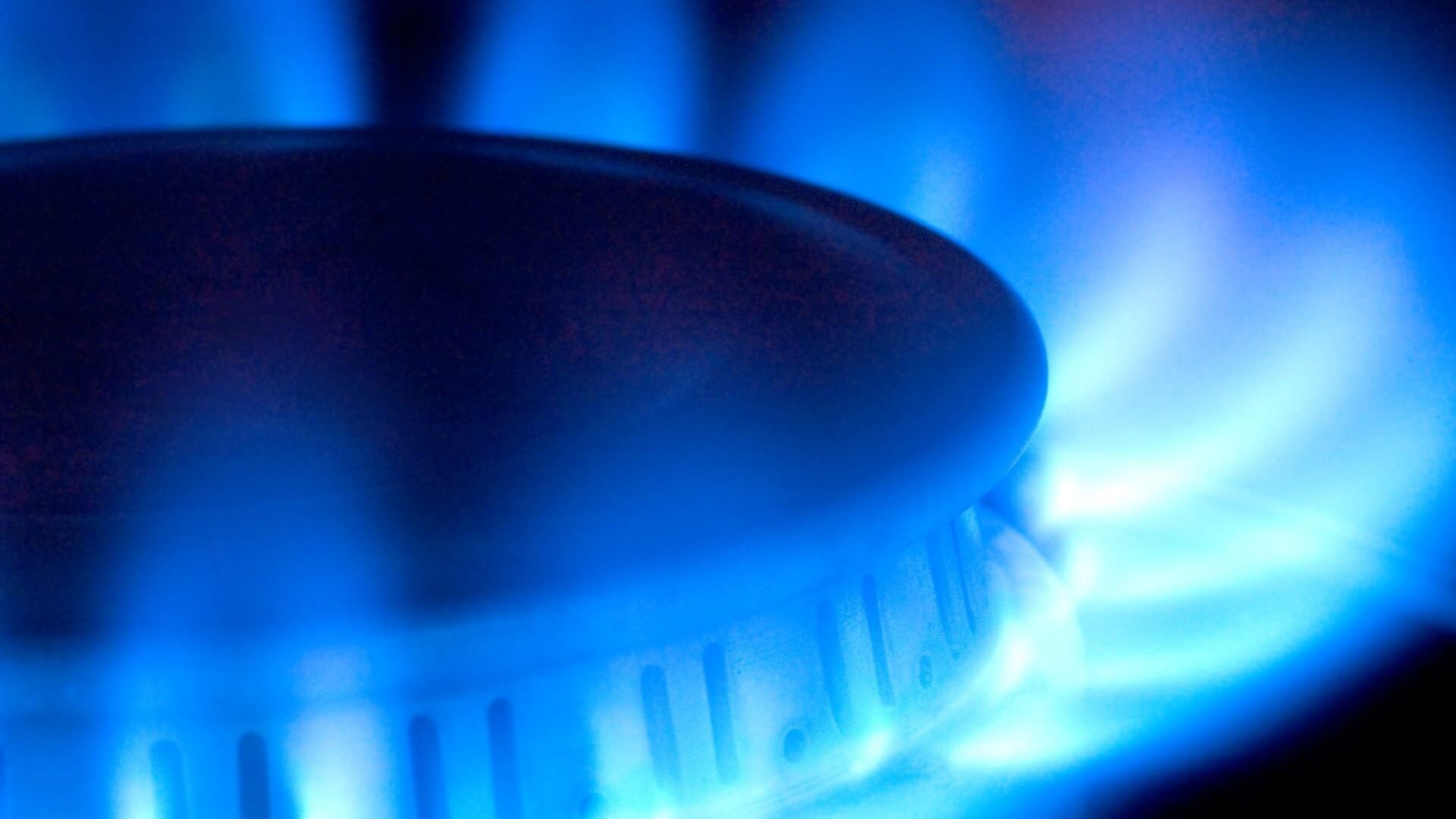 Gas hob alight
