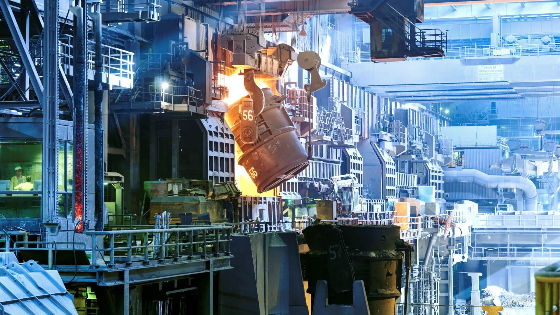 Inside Steel works