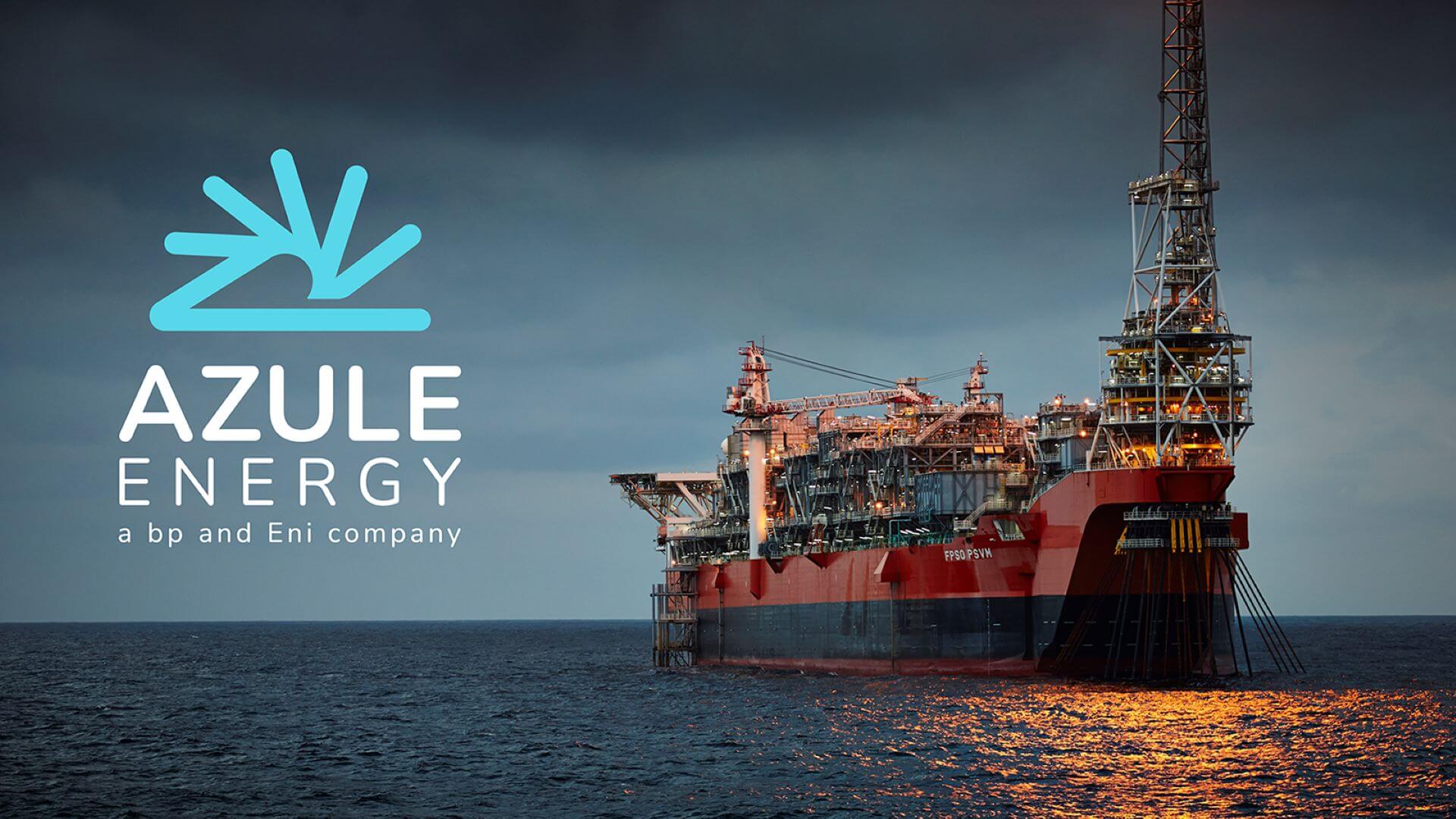 Azule Energy logo and FPSO