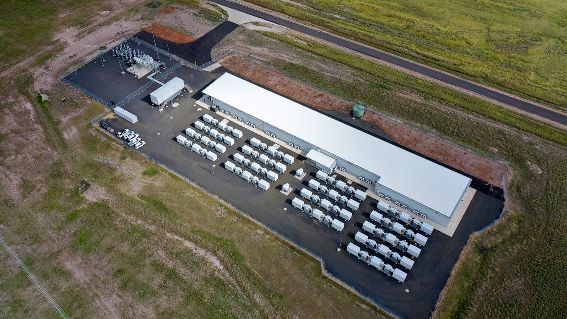 Aerial view of Wandoan South BESS