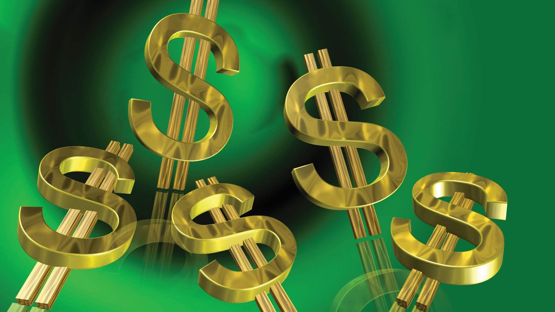 Graphic of dollar signs