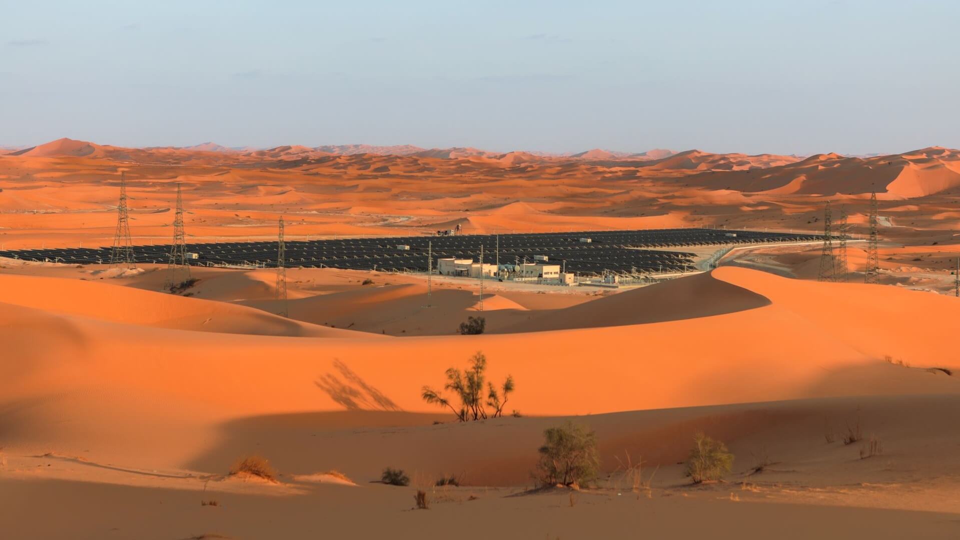 Solar farm in Algerian desert