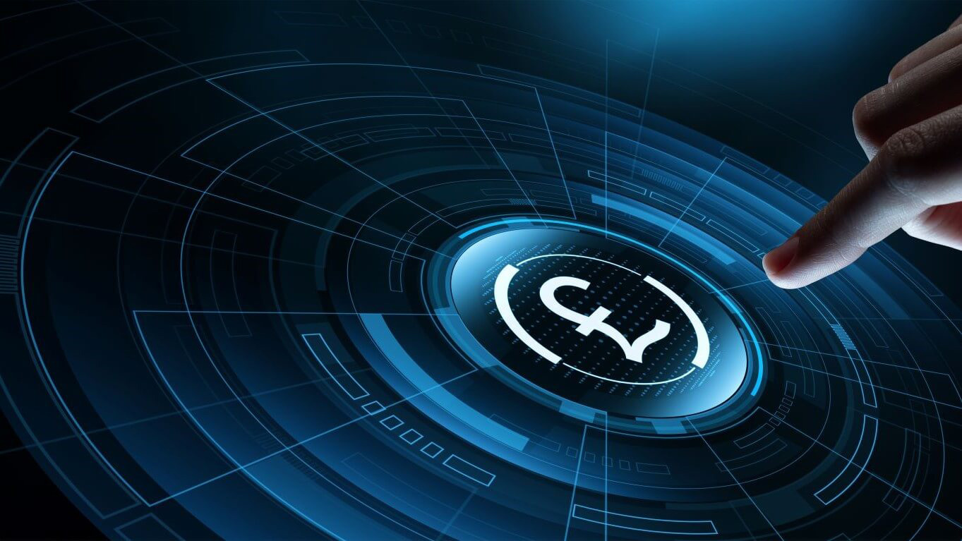 Graphic of hand pushing a button with a pound sign