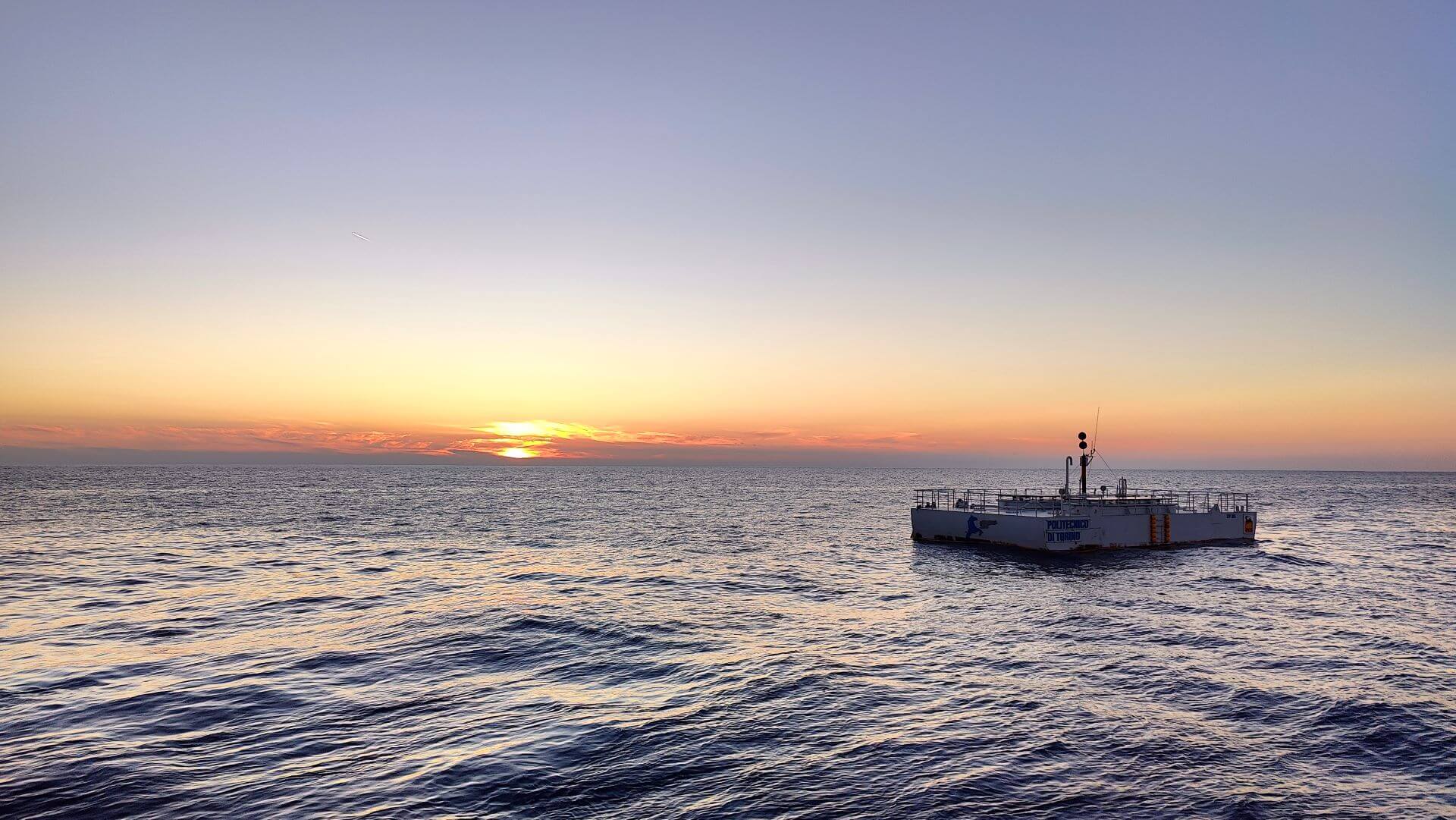 Inertial sea wave energy converter at sea