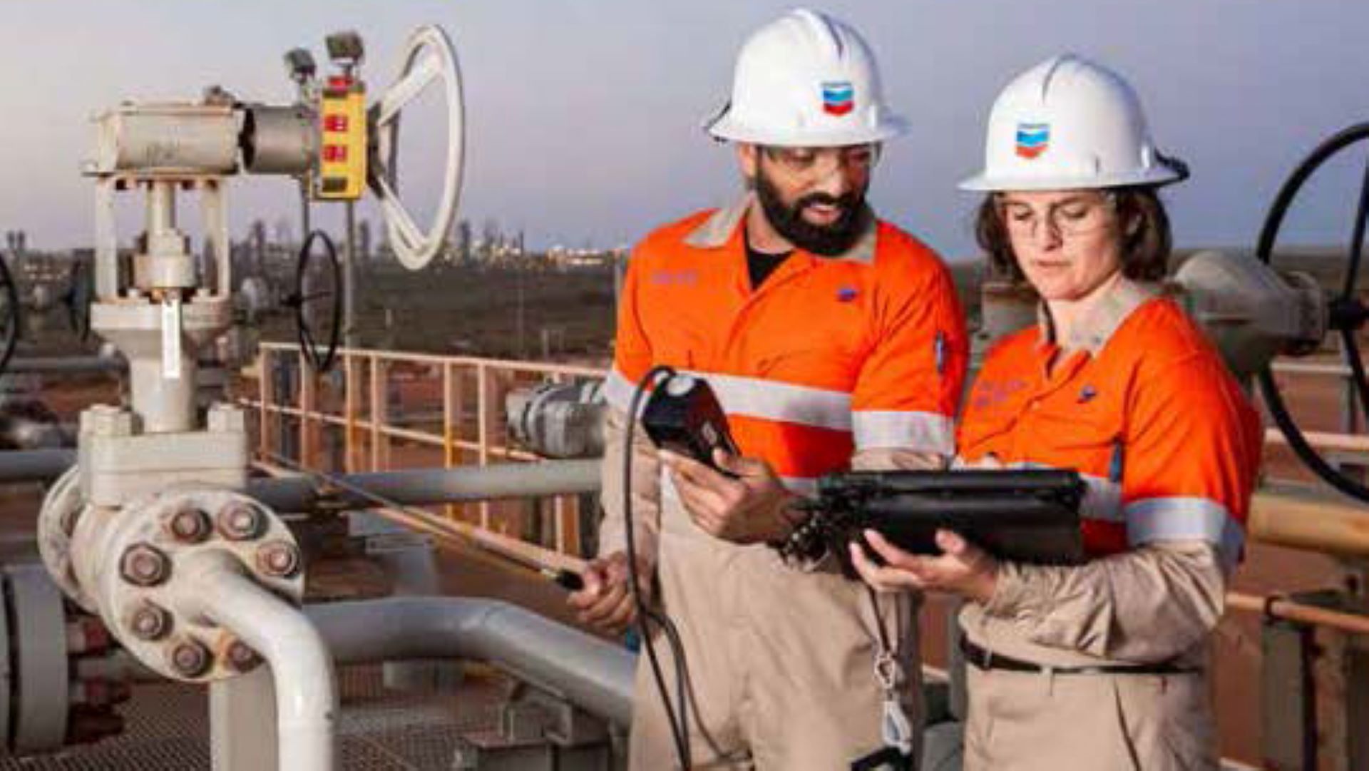 Chevron engineers at work
