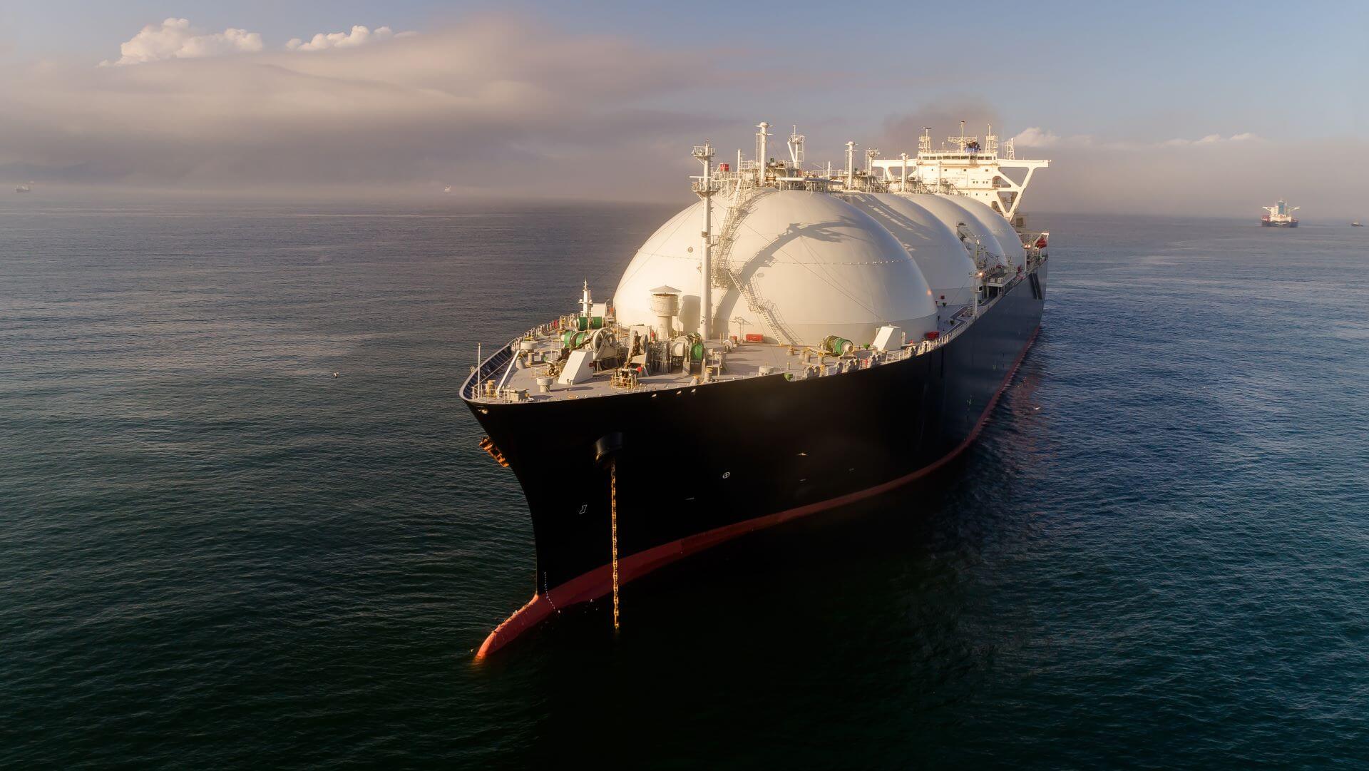 LNG tanker at sea