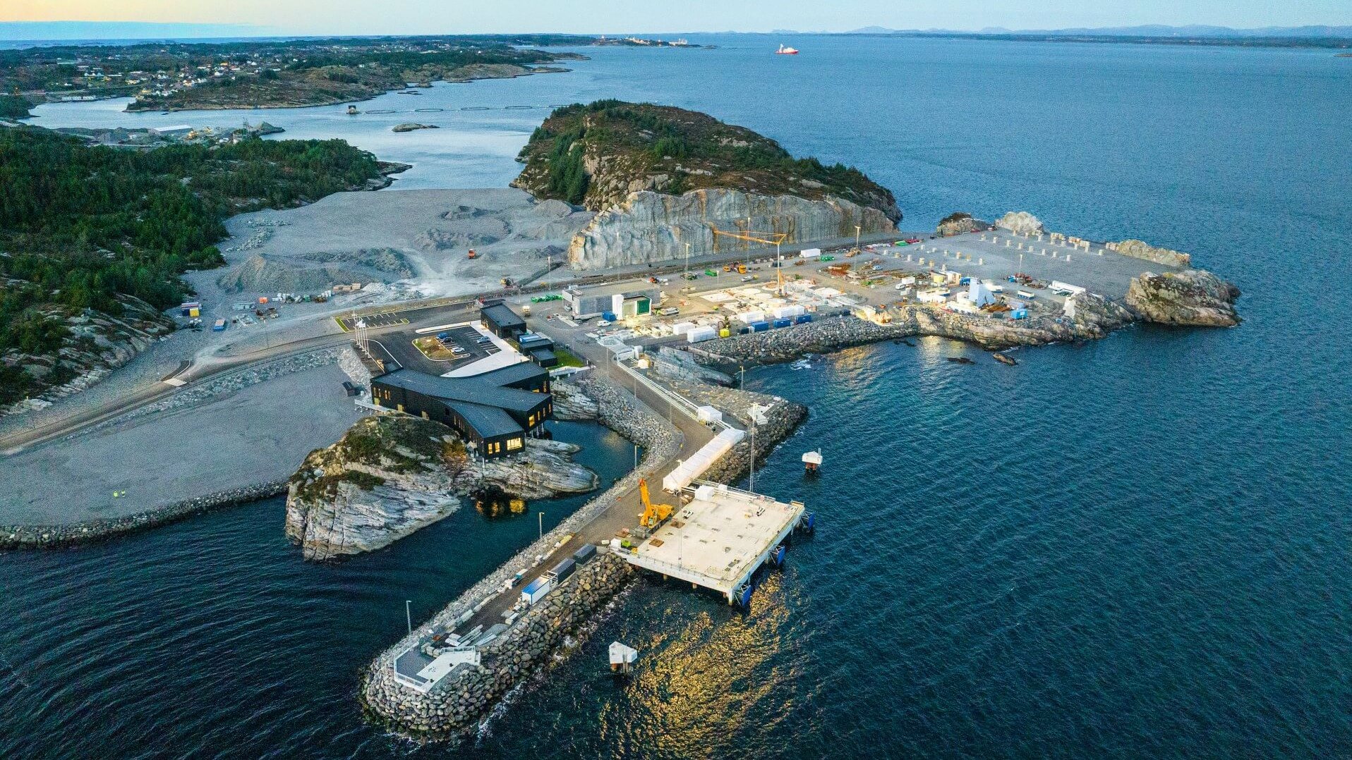 Aerial view of the The Northern Lights project 