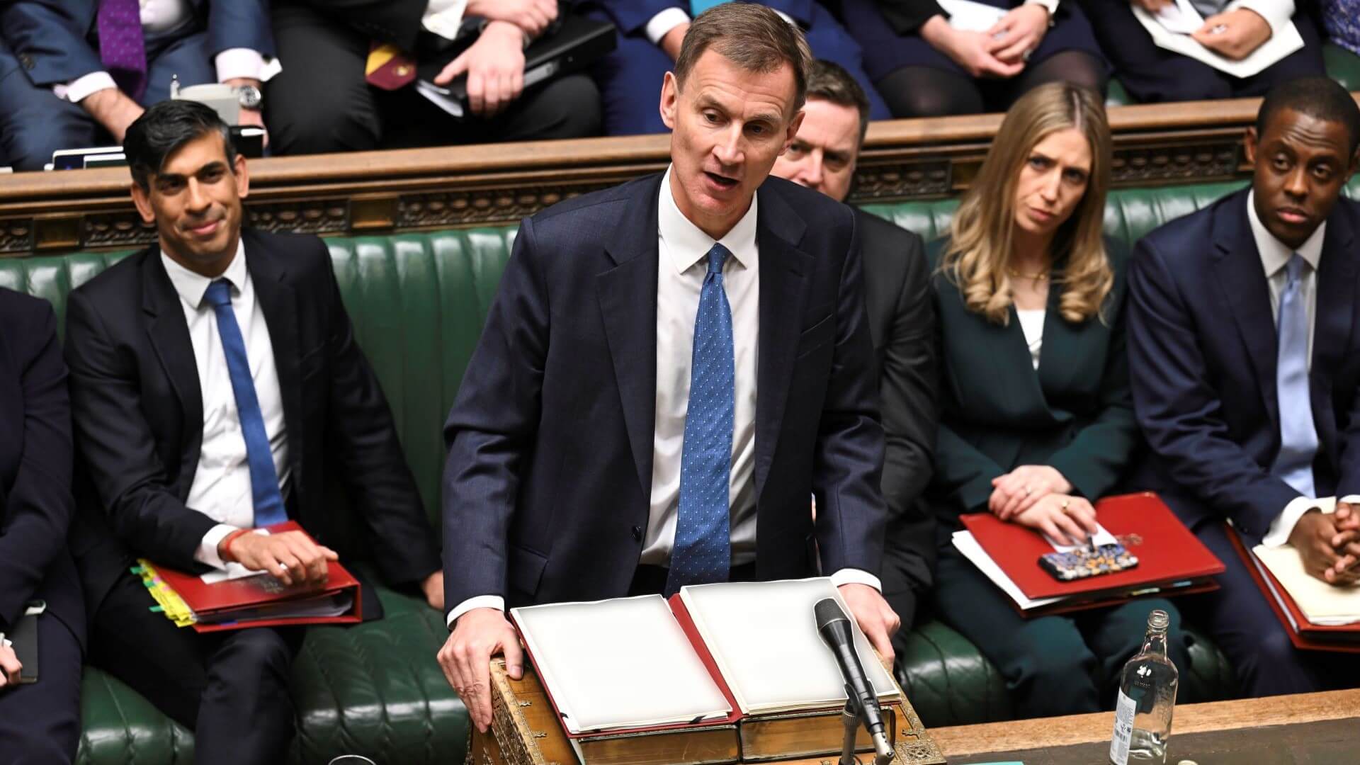 UK Chancellor Jeremy Hunt presenting Autumn Statement in Parliament