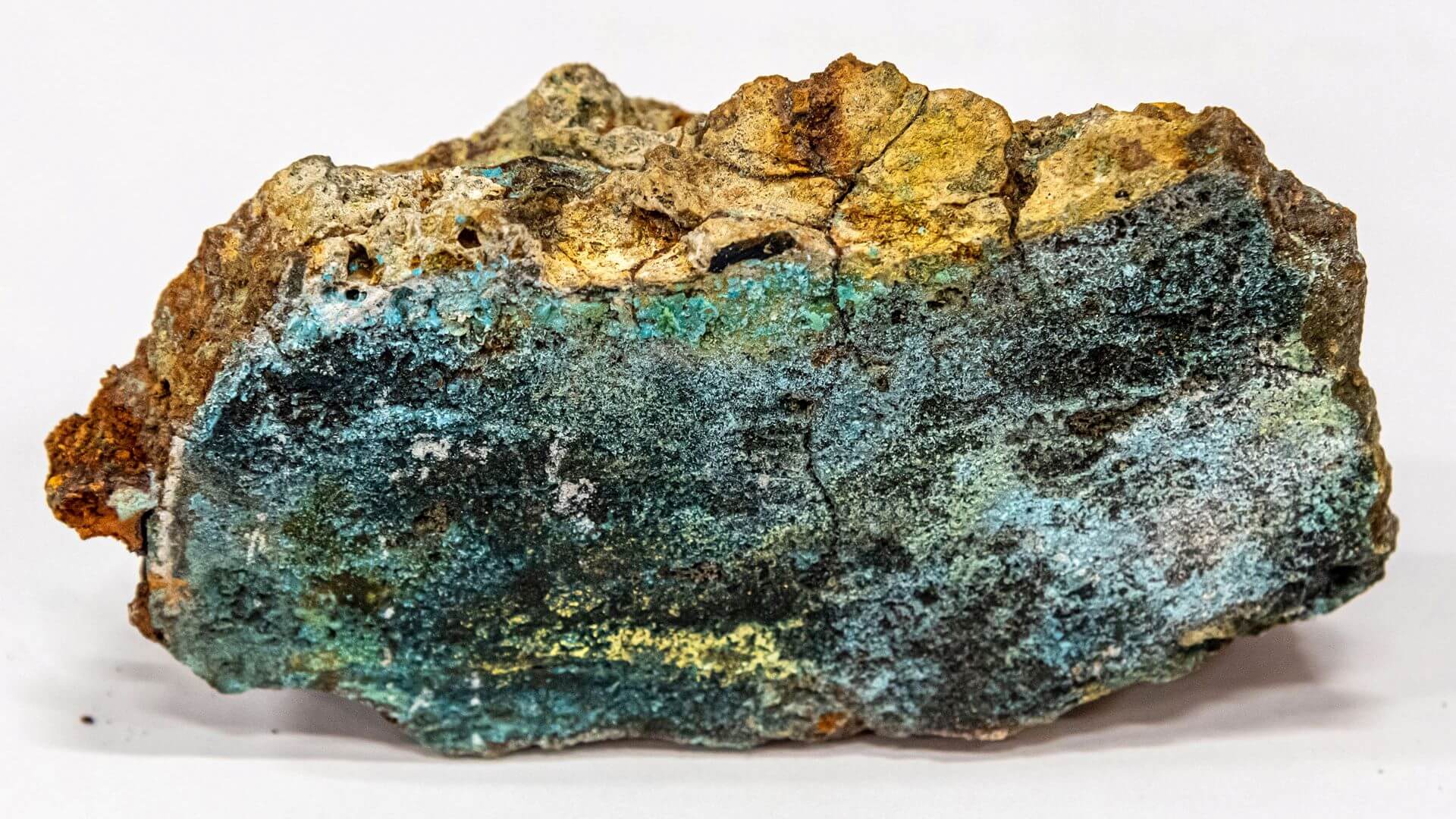 A section of a sulphide sample