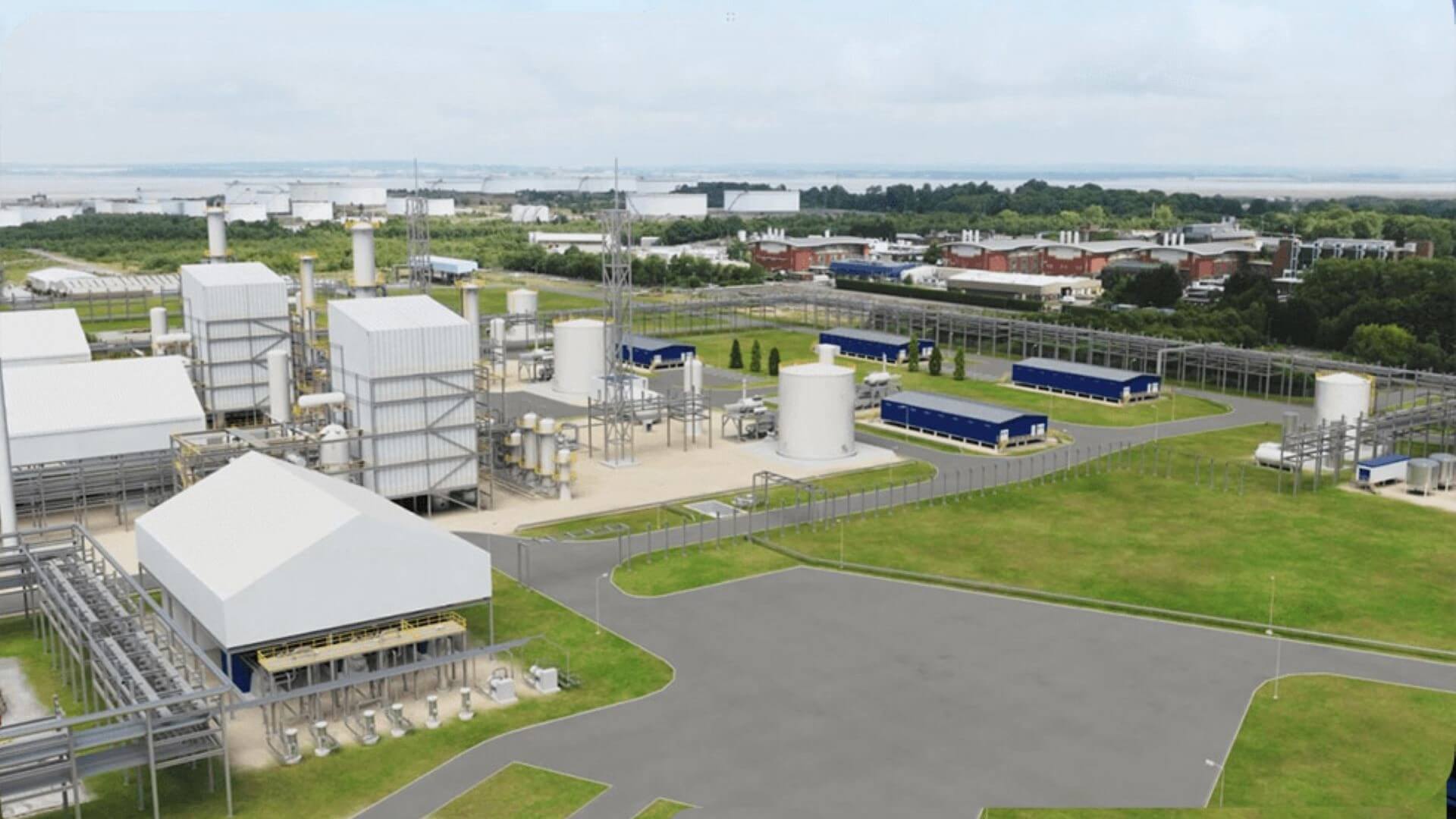 The Stanlow manufacturing complex in Ellesmere Port, Cheshire