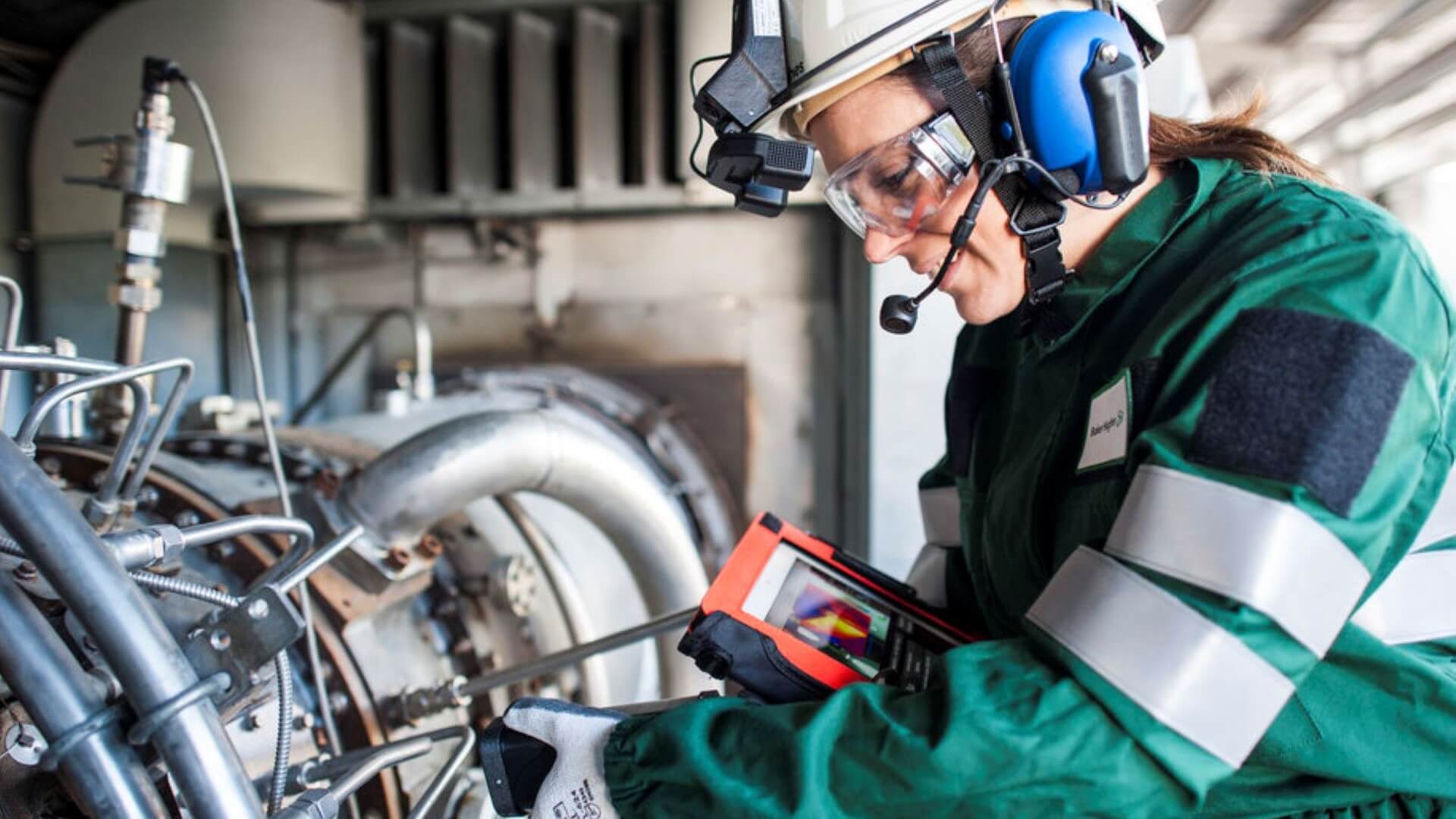 Female engineer at work