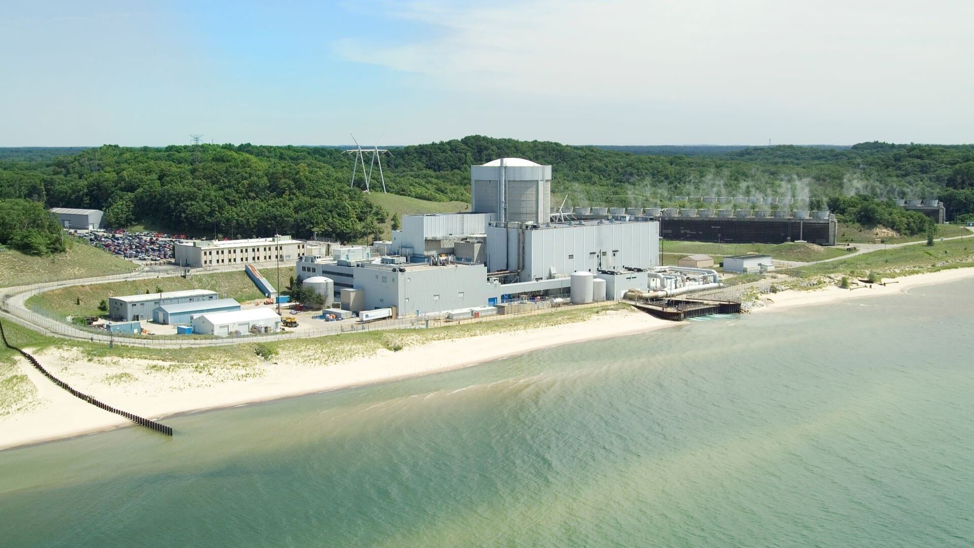 Aerial view of the Palisades unit in Michigan 