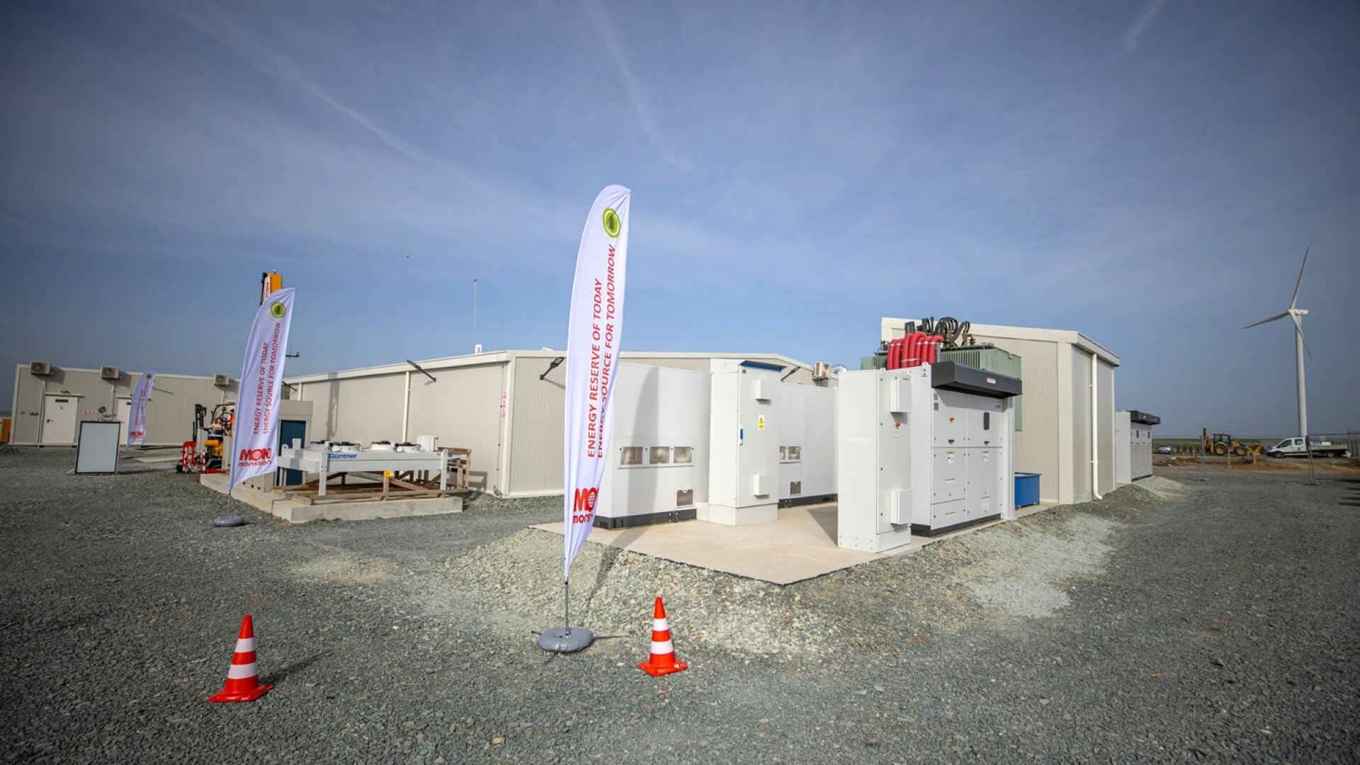 Exterior view of the battery storage system