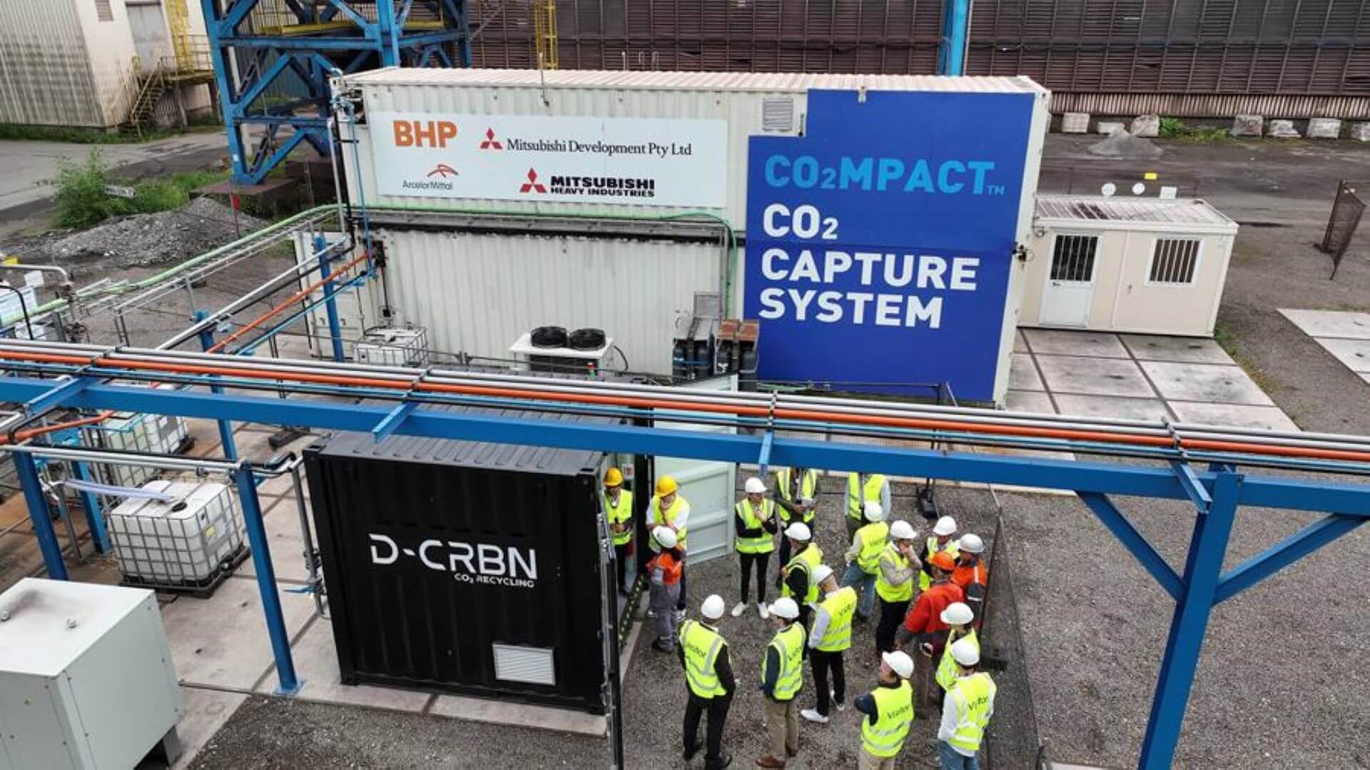 Visitors at the pilot plant in Ghent