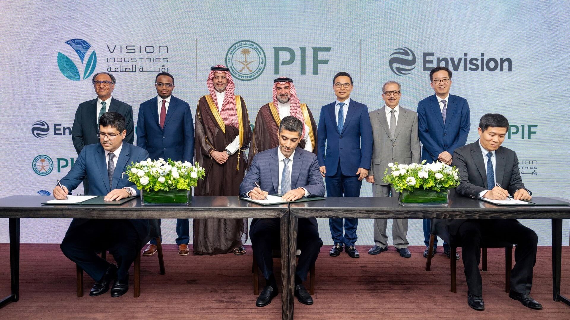 Company representatives during signing of agreement ceremony