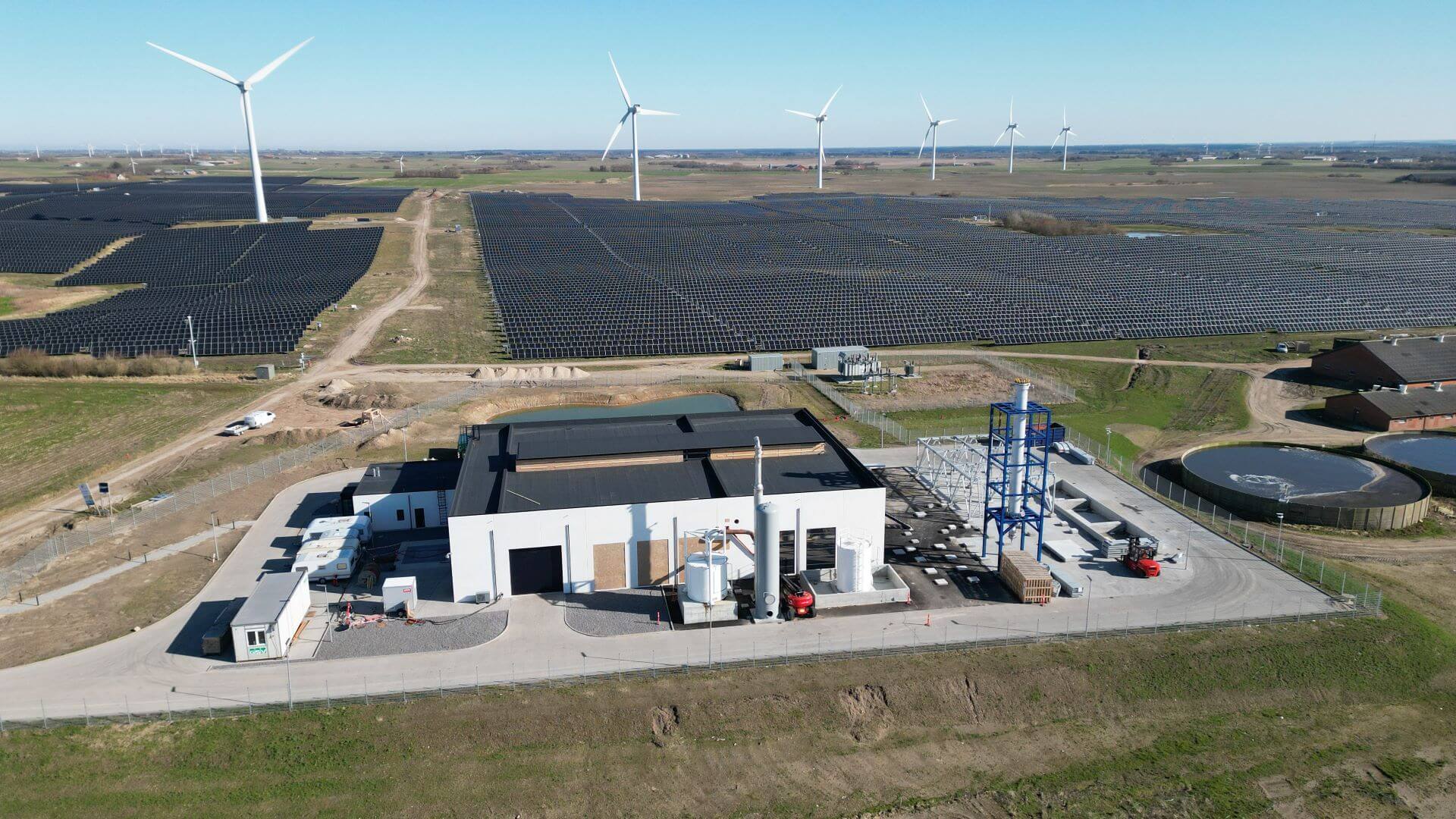 Aerial view of the Ramme demonstration plant