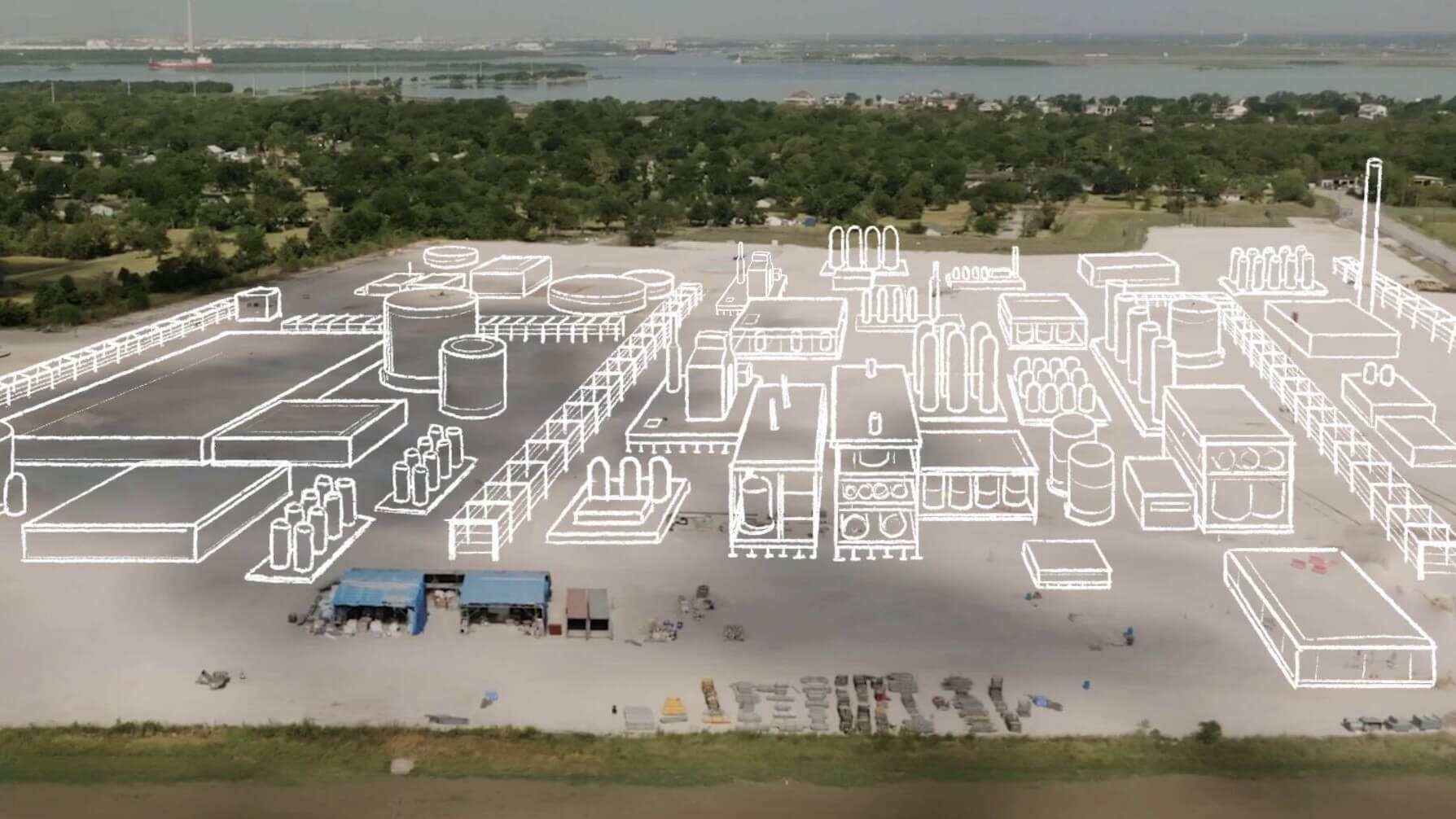Artist’s impression of proposed ExxonMobil Baytown,