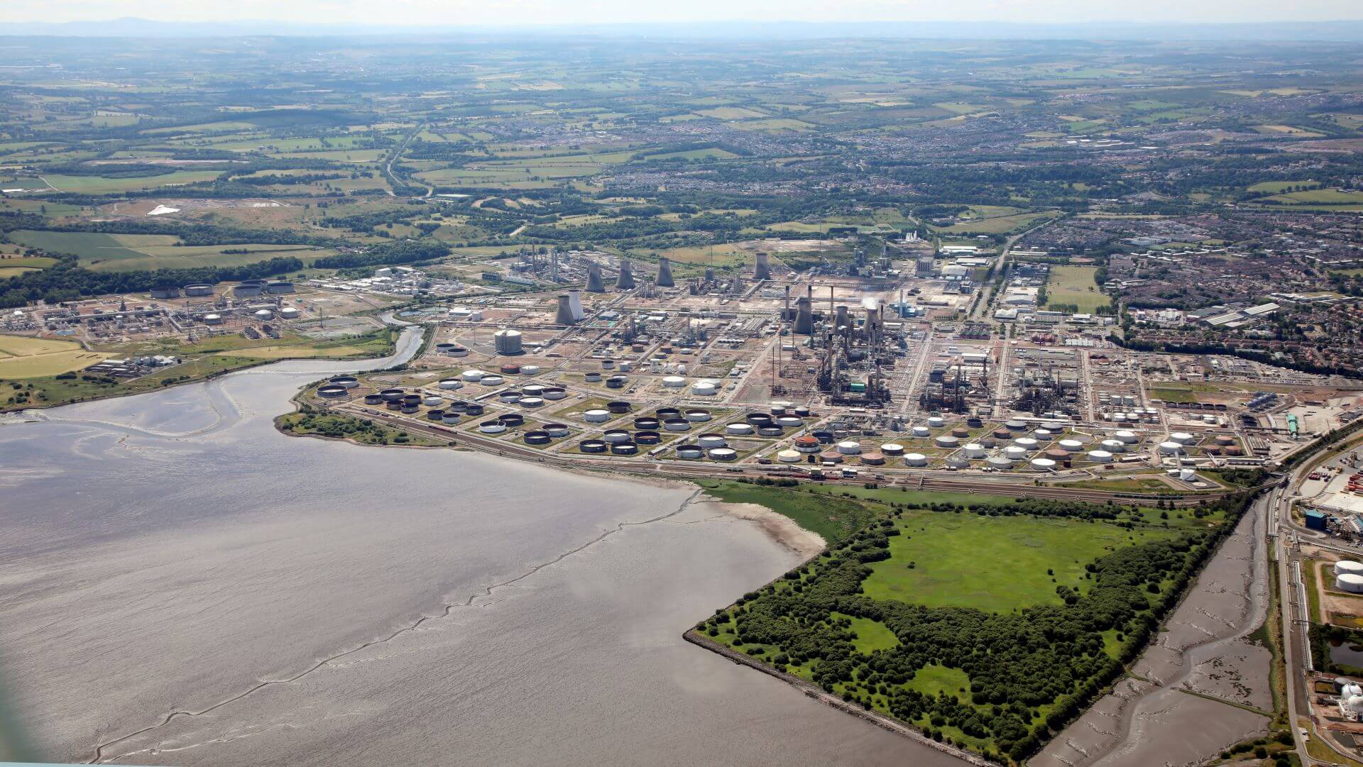 Aerial view of Grangemouth site