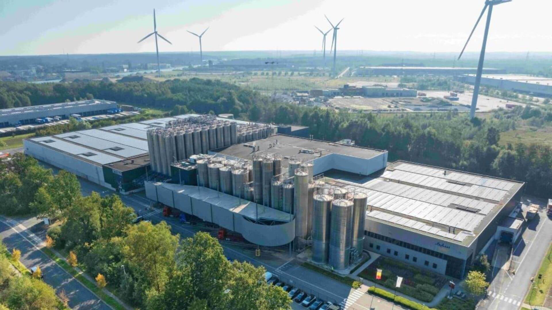 Aerial view of SABIC’s plant in Genk, Belgium
