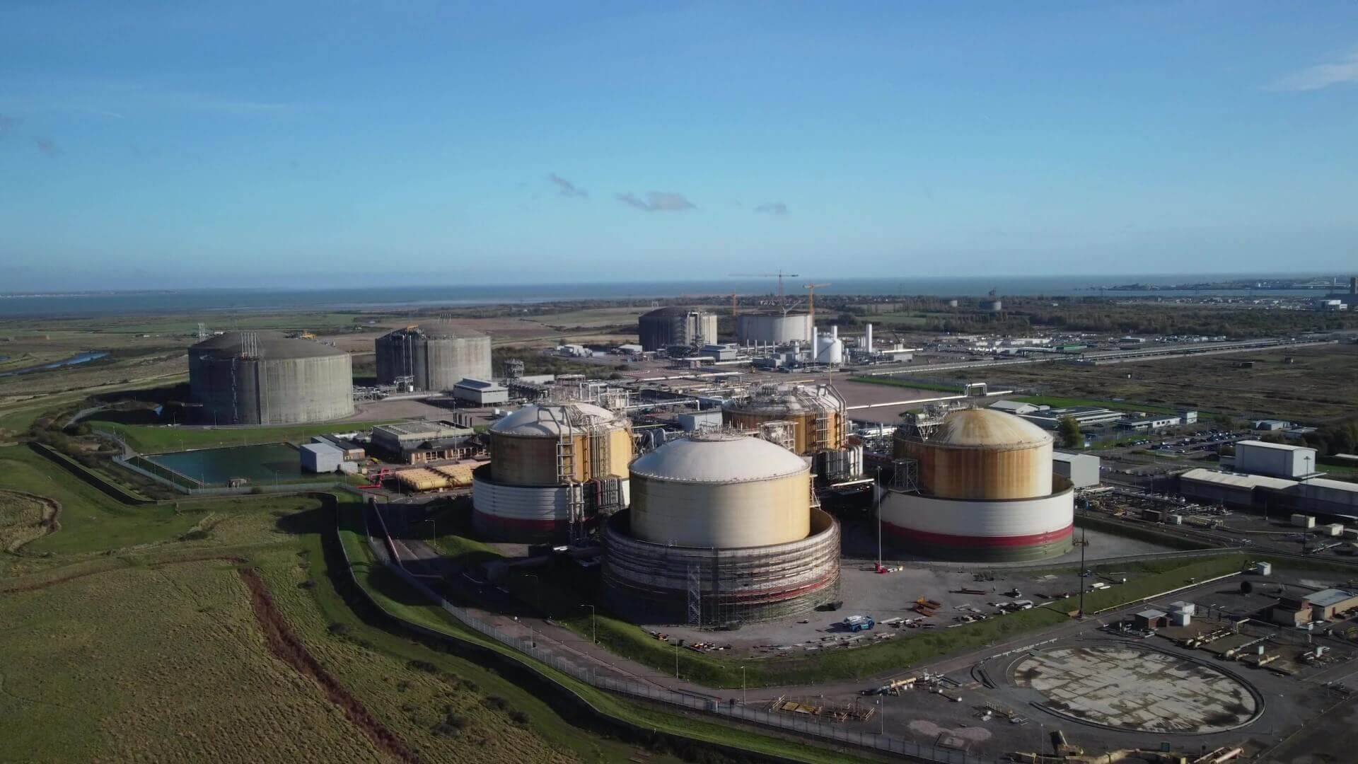 Isle of Grain terminal from above