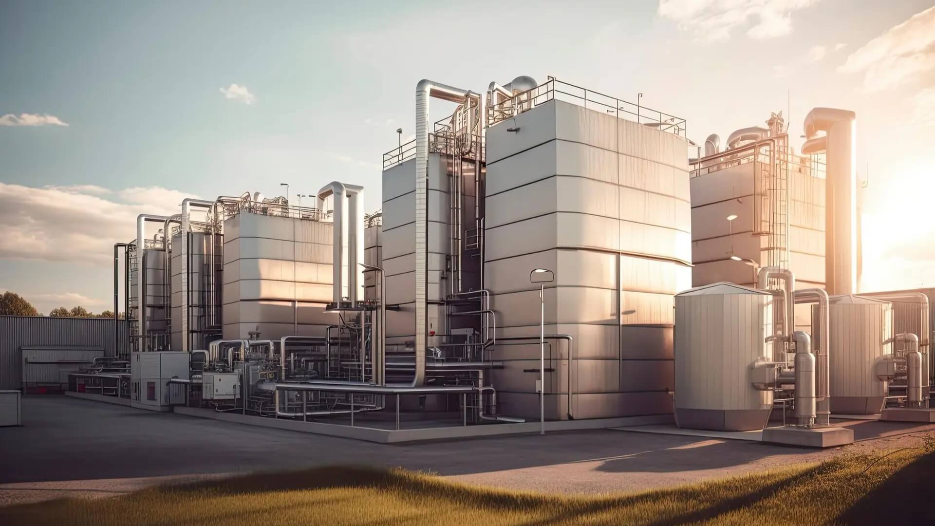 Exterior view of Kristinestad power-to-X plant in Finland