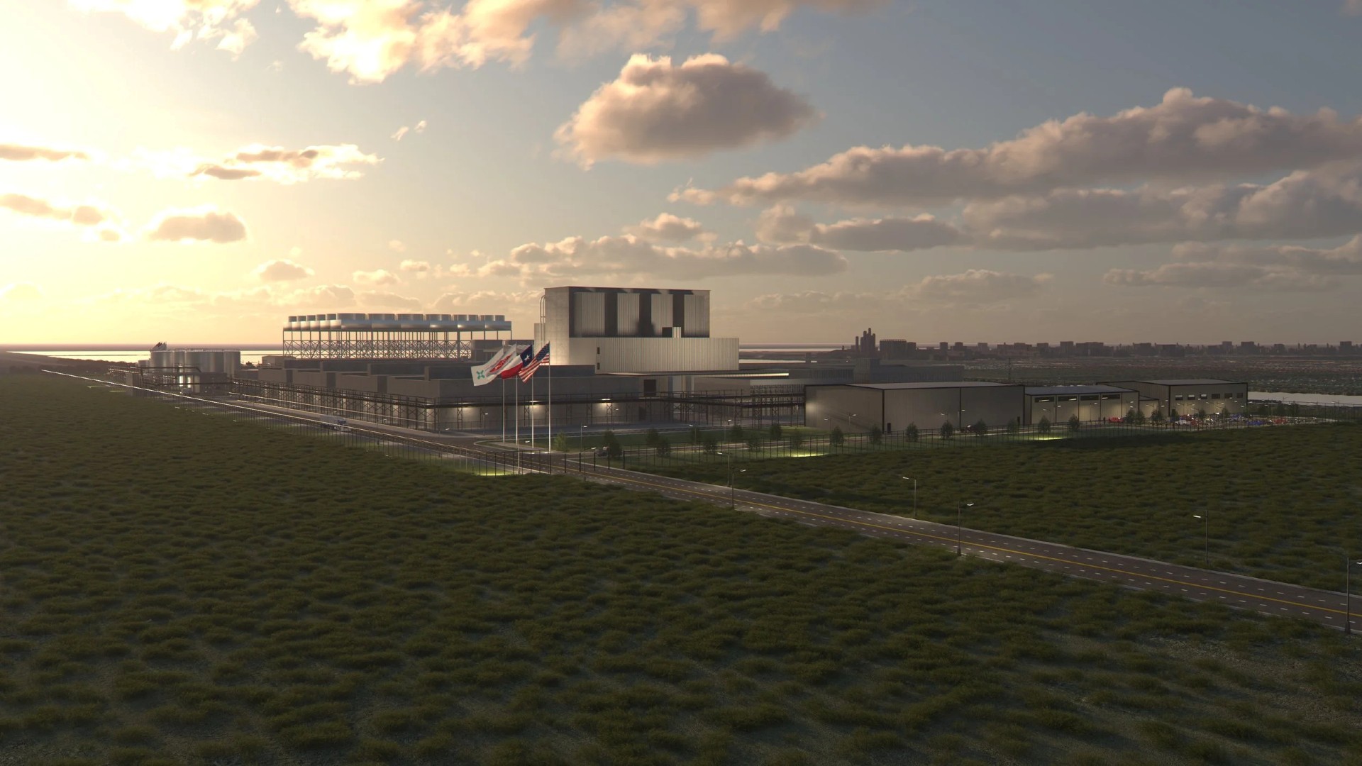 Artist’s impression of advanced modular reactor site