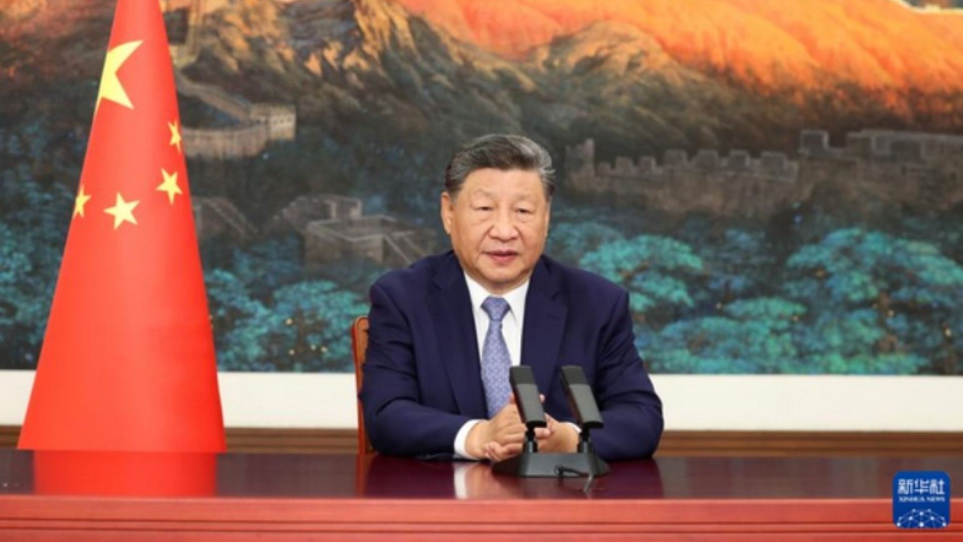 President Xi Jinping during speech