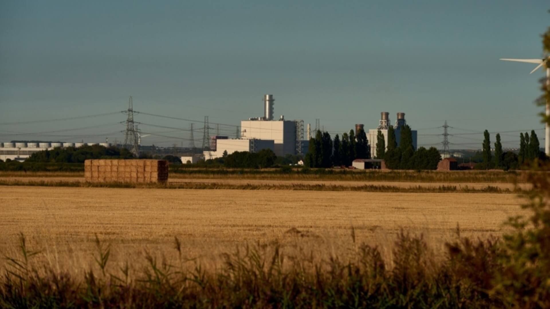 Exterior shot of Keadby power station