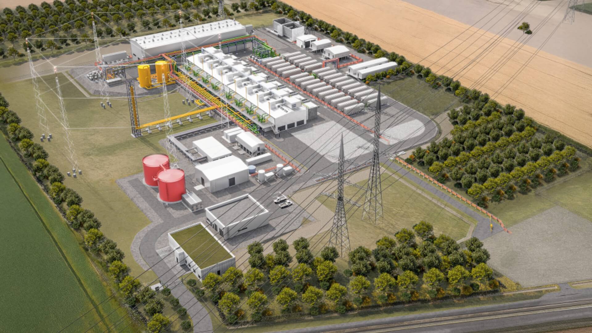 Computer generated image of the facility