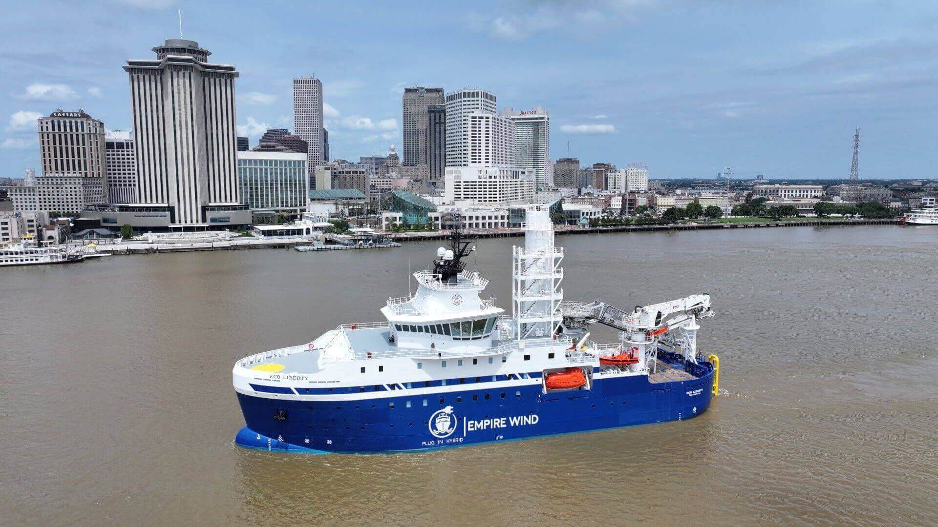 Service Operations Vessel ECO Liberty on the water