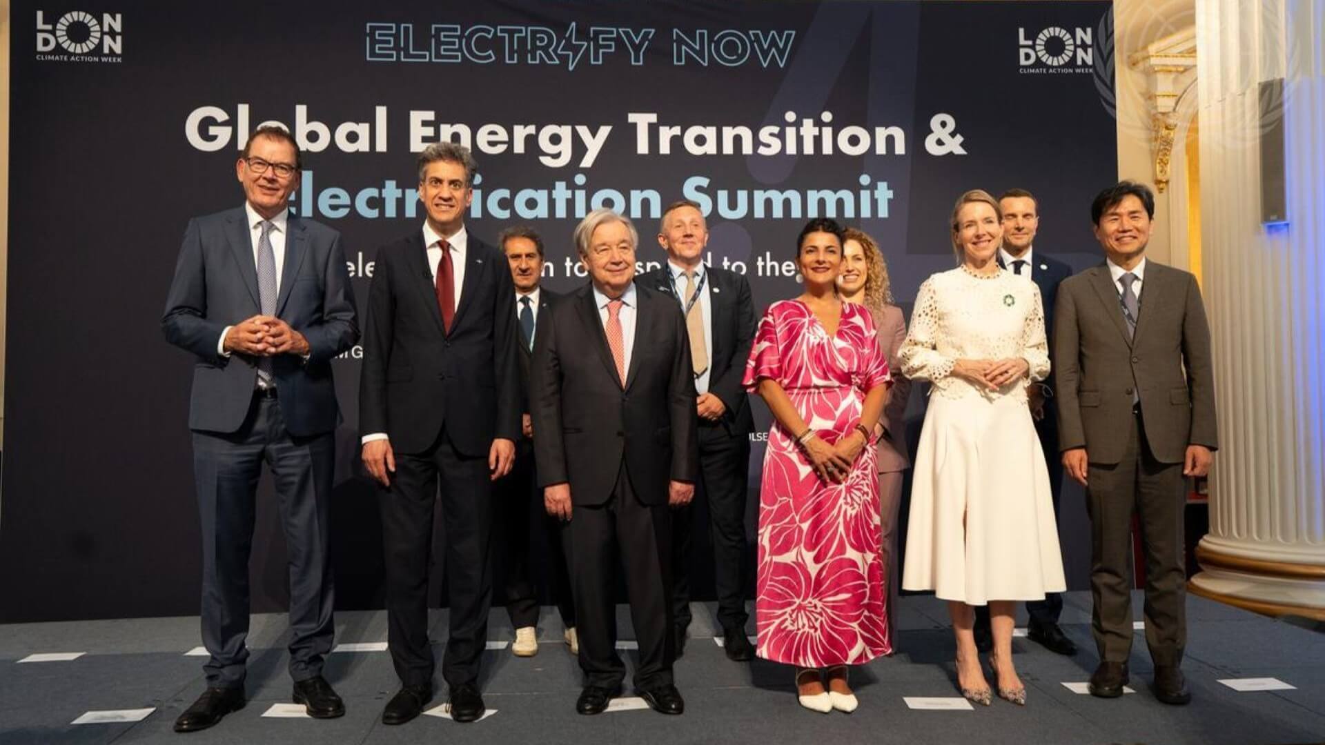 Group shot of leaders during conference