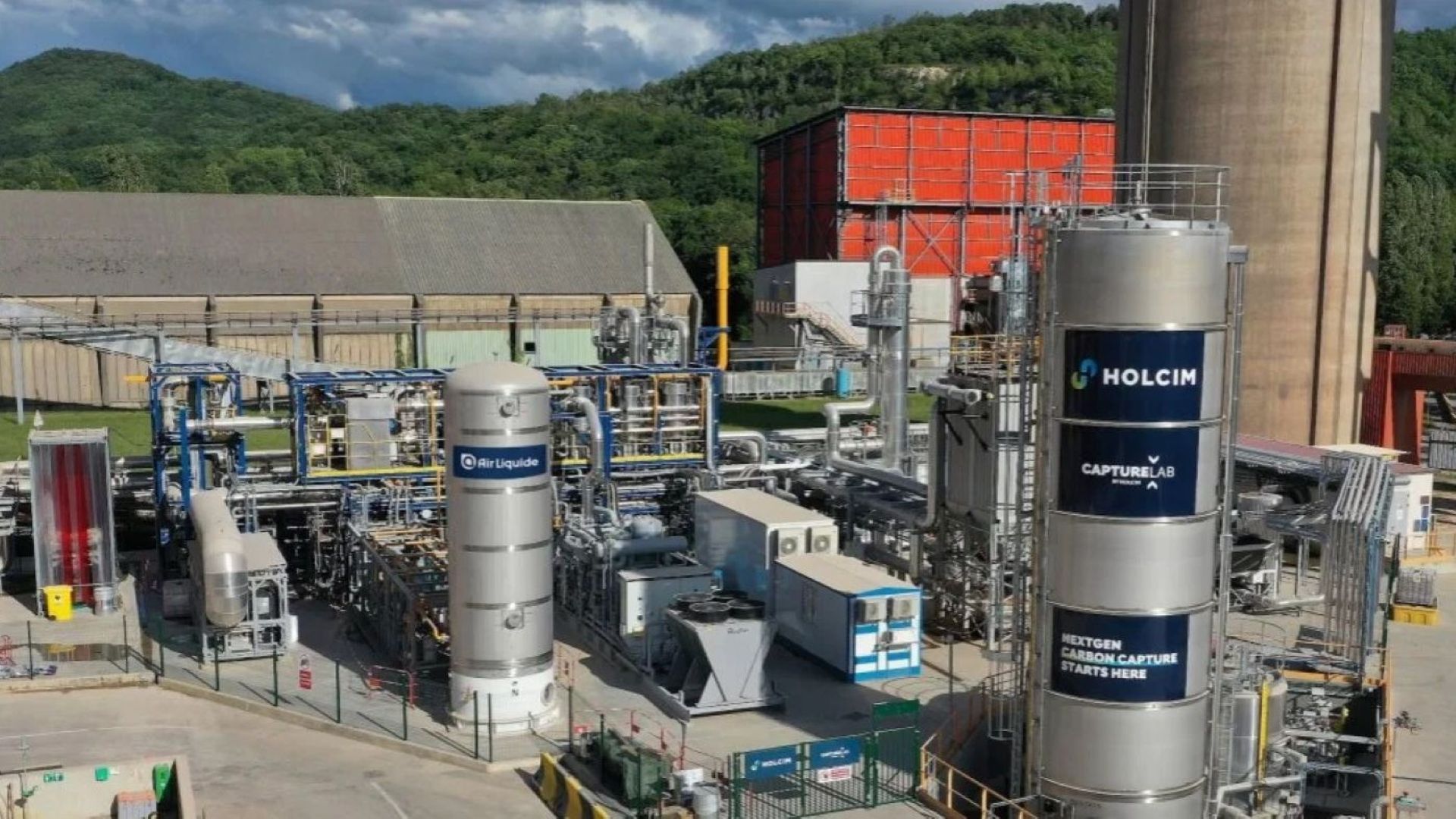 Exterior view of carbon capture facility