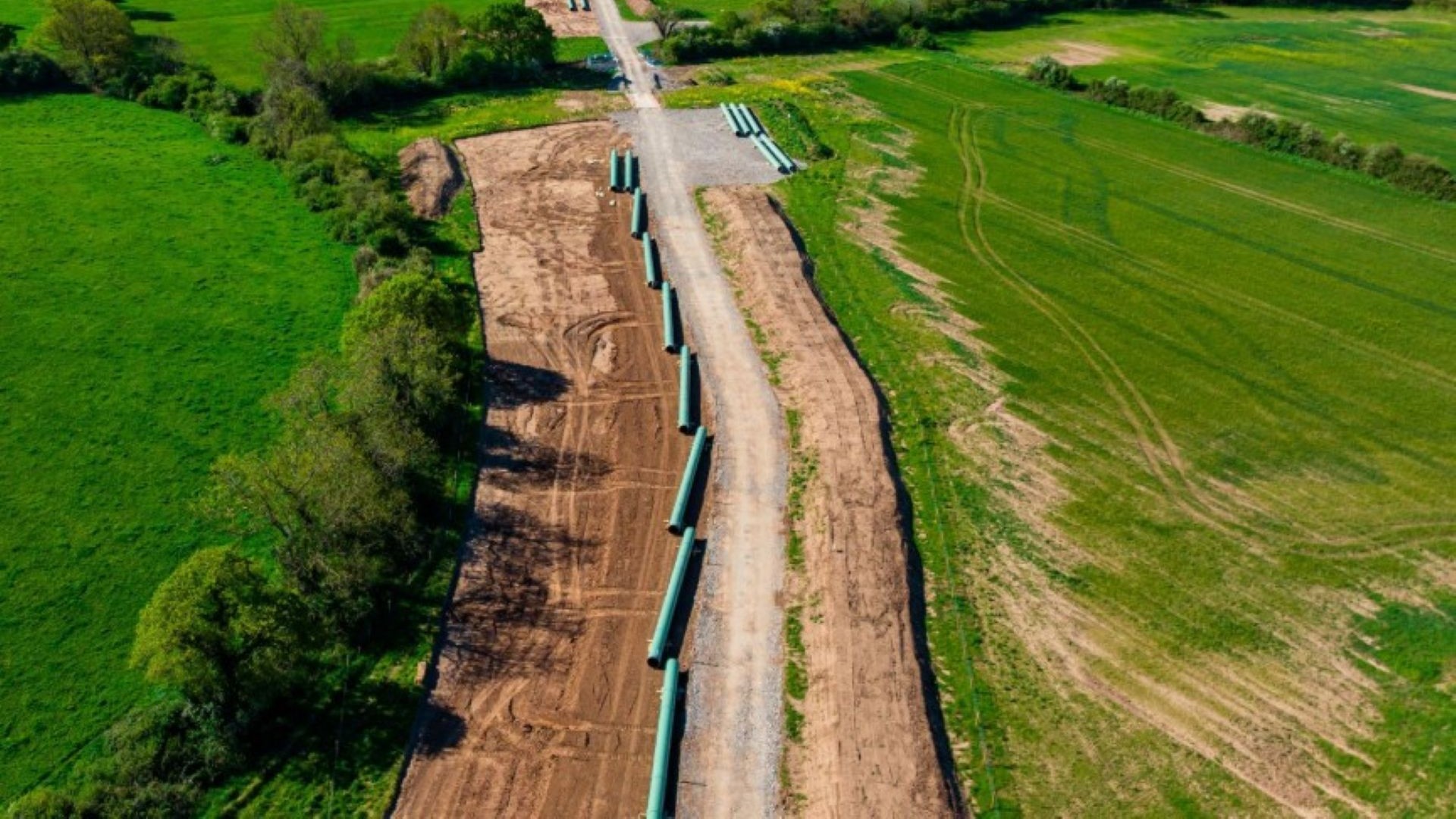 Aerial view of Liverpool Bay and infrastructure