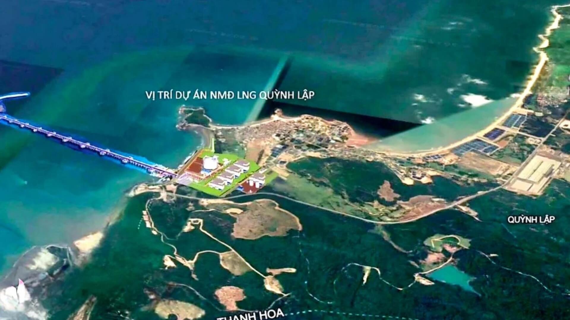 Rendering of the Quynh Lap LNG-to-power project in Vietnam