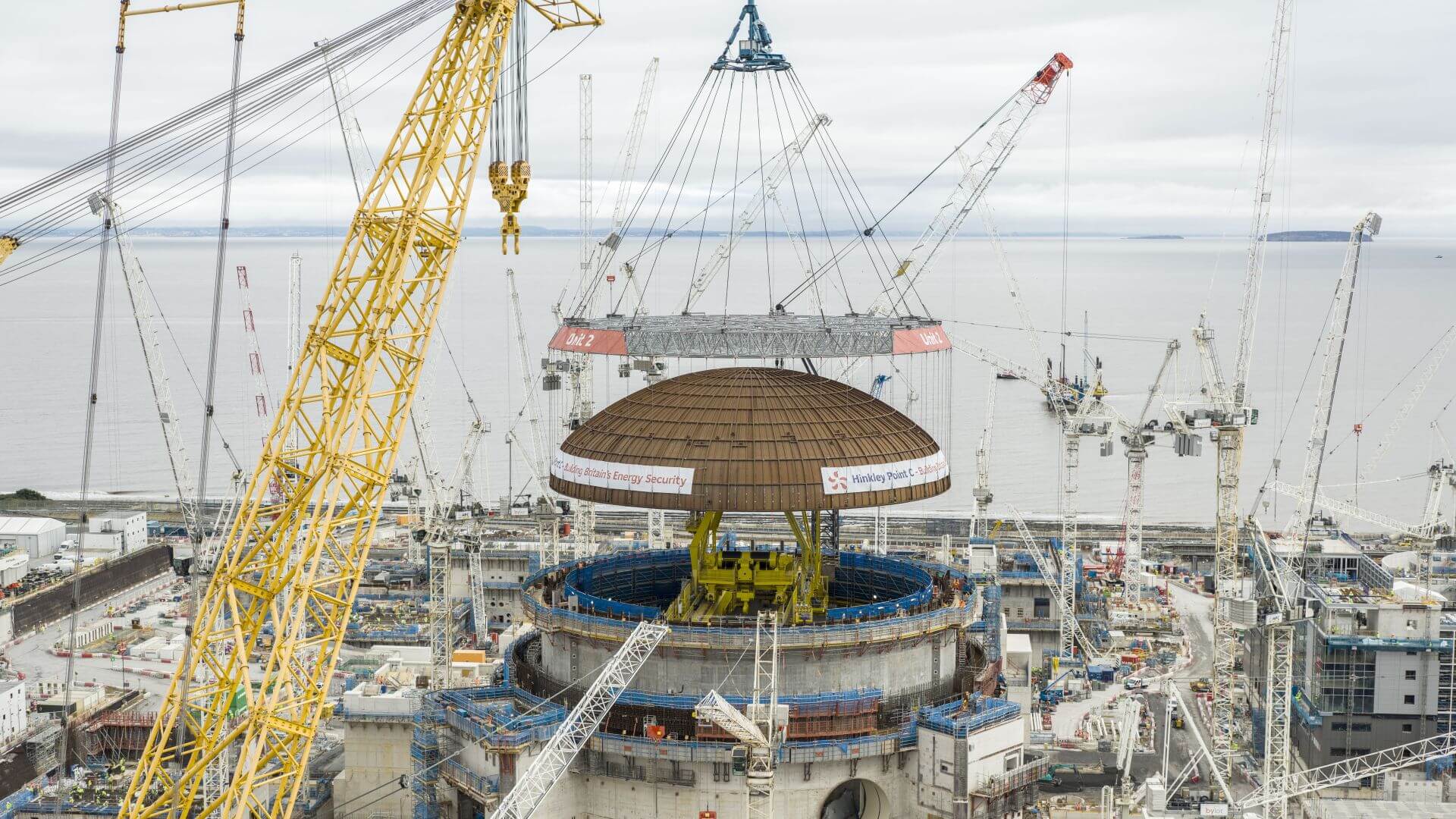 Hinkley Point C nuclear power station under construction
