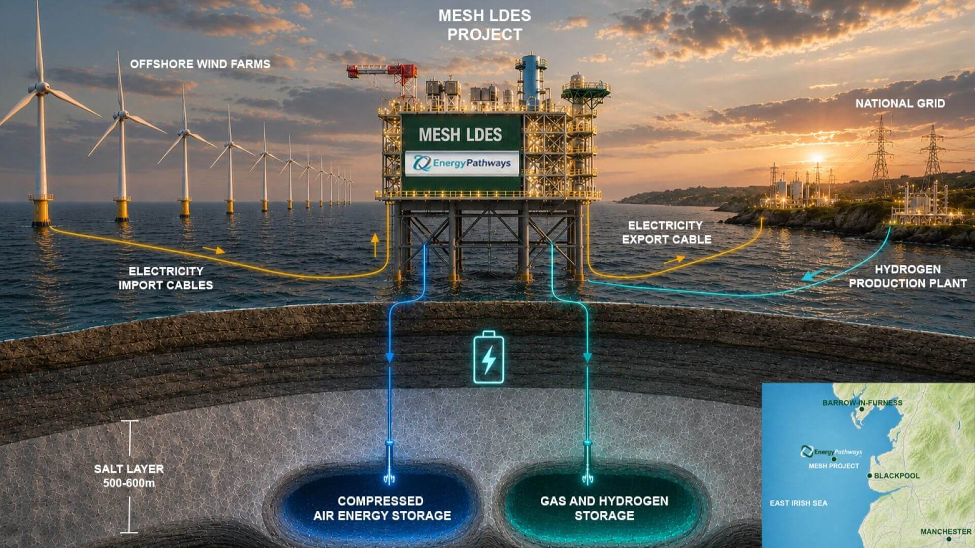 Diagram of the MESH LDES project