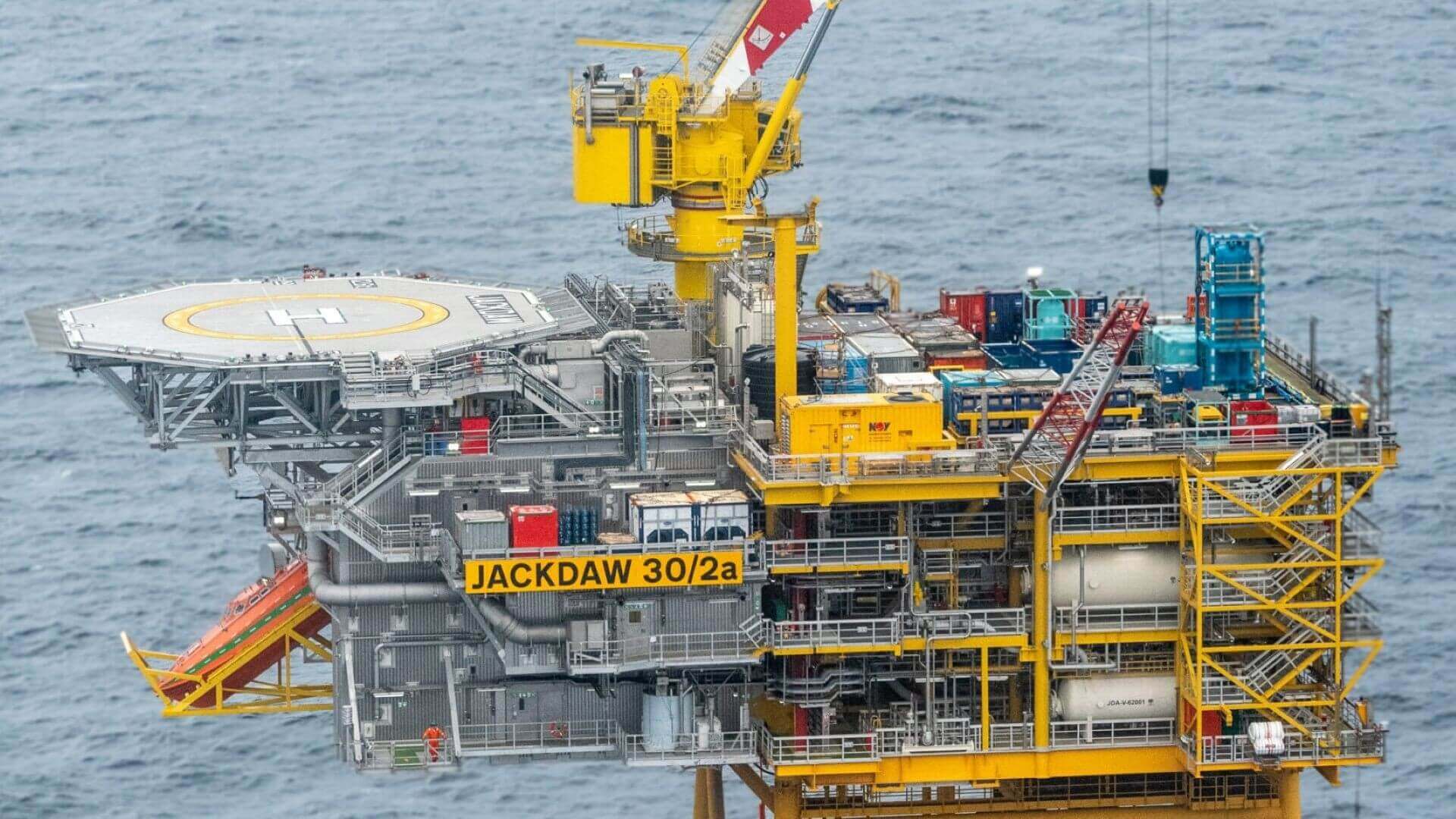Jackdaw platform offshore